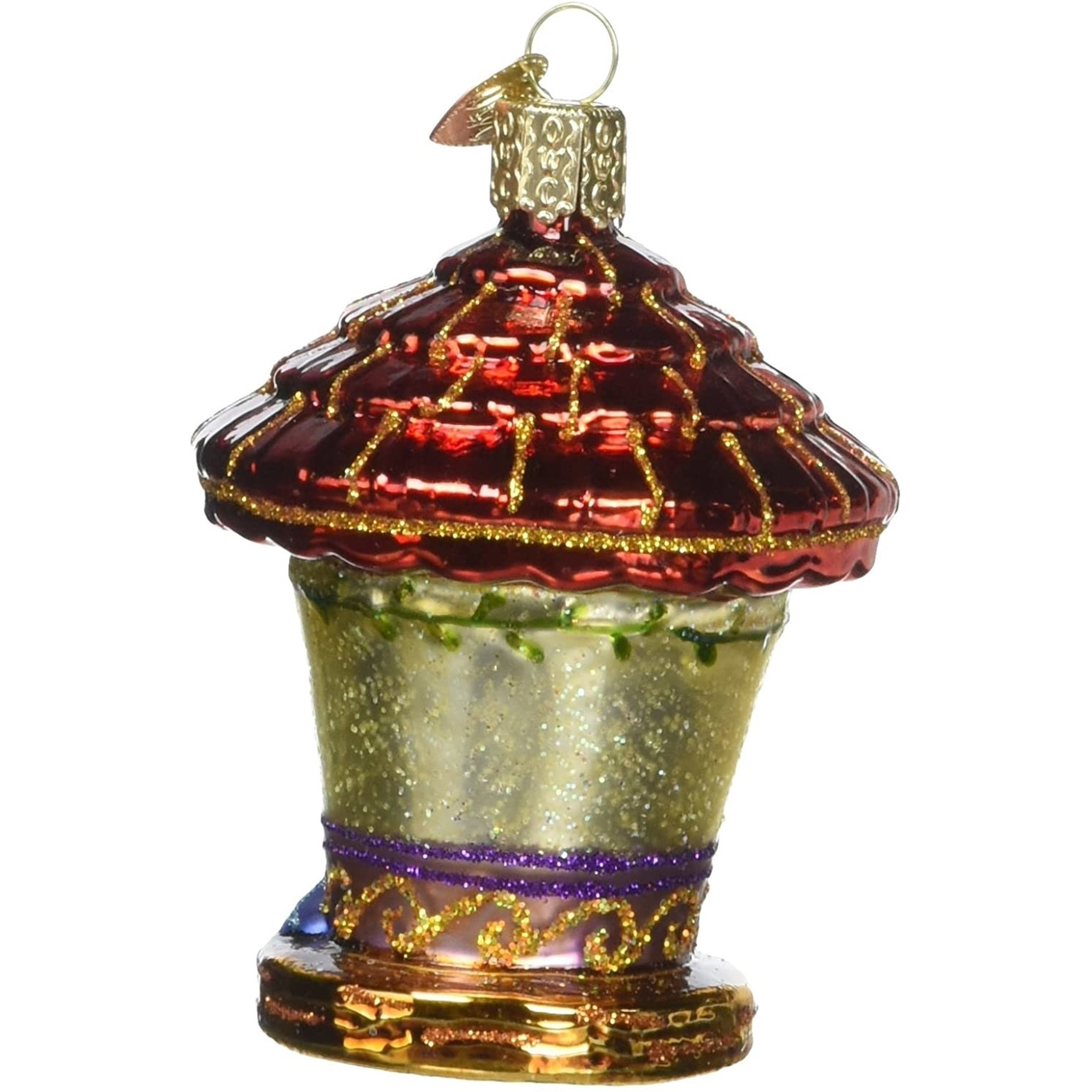 Old World Christmas Blown Glass Ornament for Christmas Tree, Charming Birdhouse