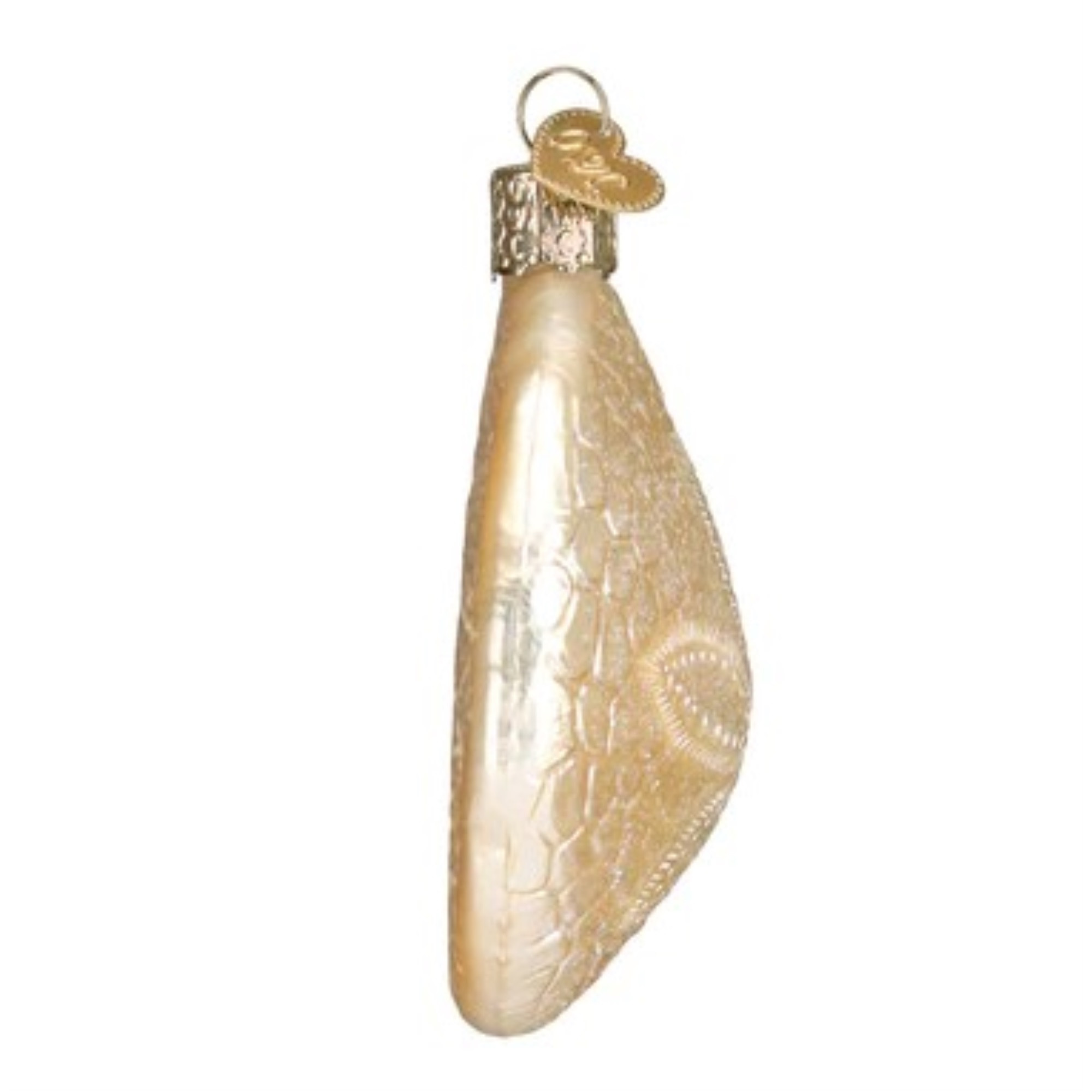 Old World Christmas Glass Blown Ornament for Christmas Tree, Sand Dollar