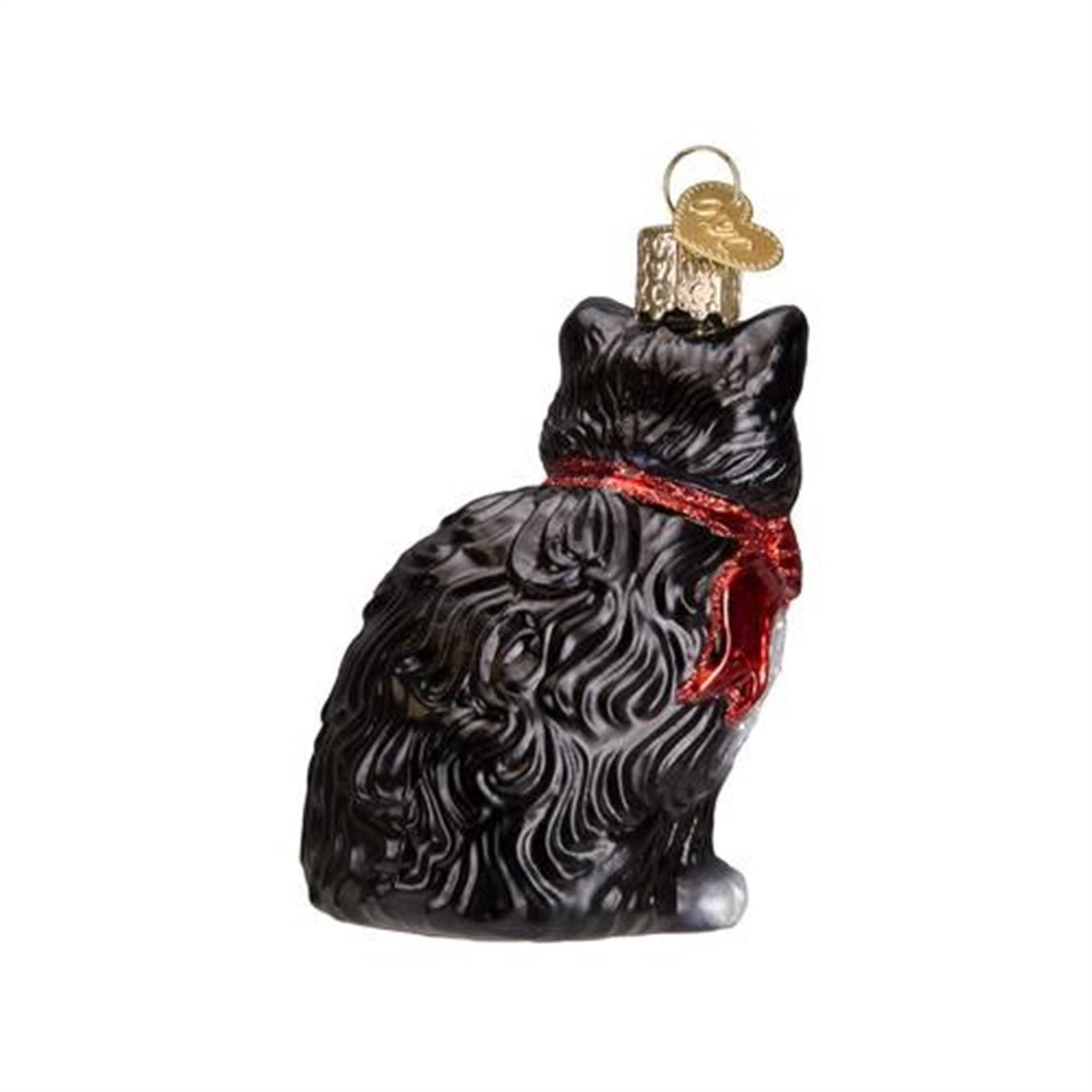 Old World Christmas Blown Glass Ornament for Christmas Tree, Tuxedo Kitty