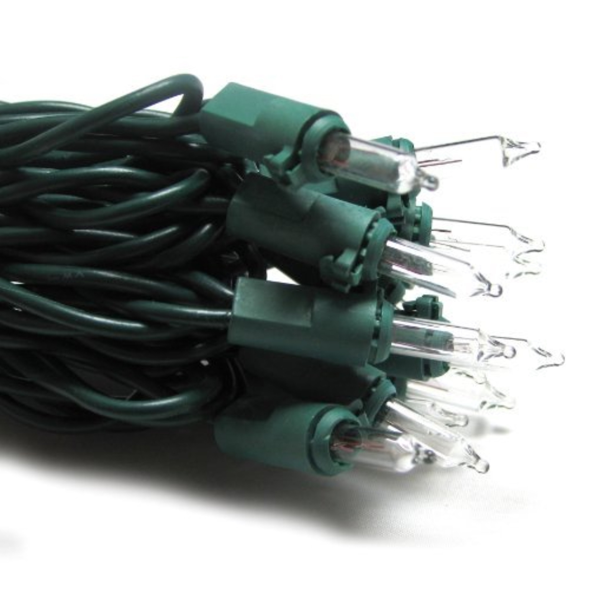 Good Tidings Indoor Outdoor Ultimate Heavy Duty String Lights, 100 Clear Mini Bulbs, 31.5'