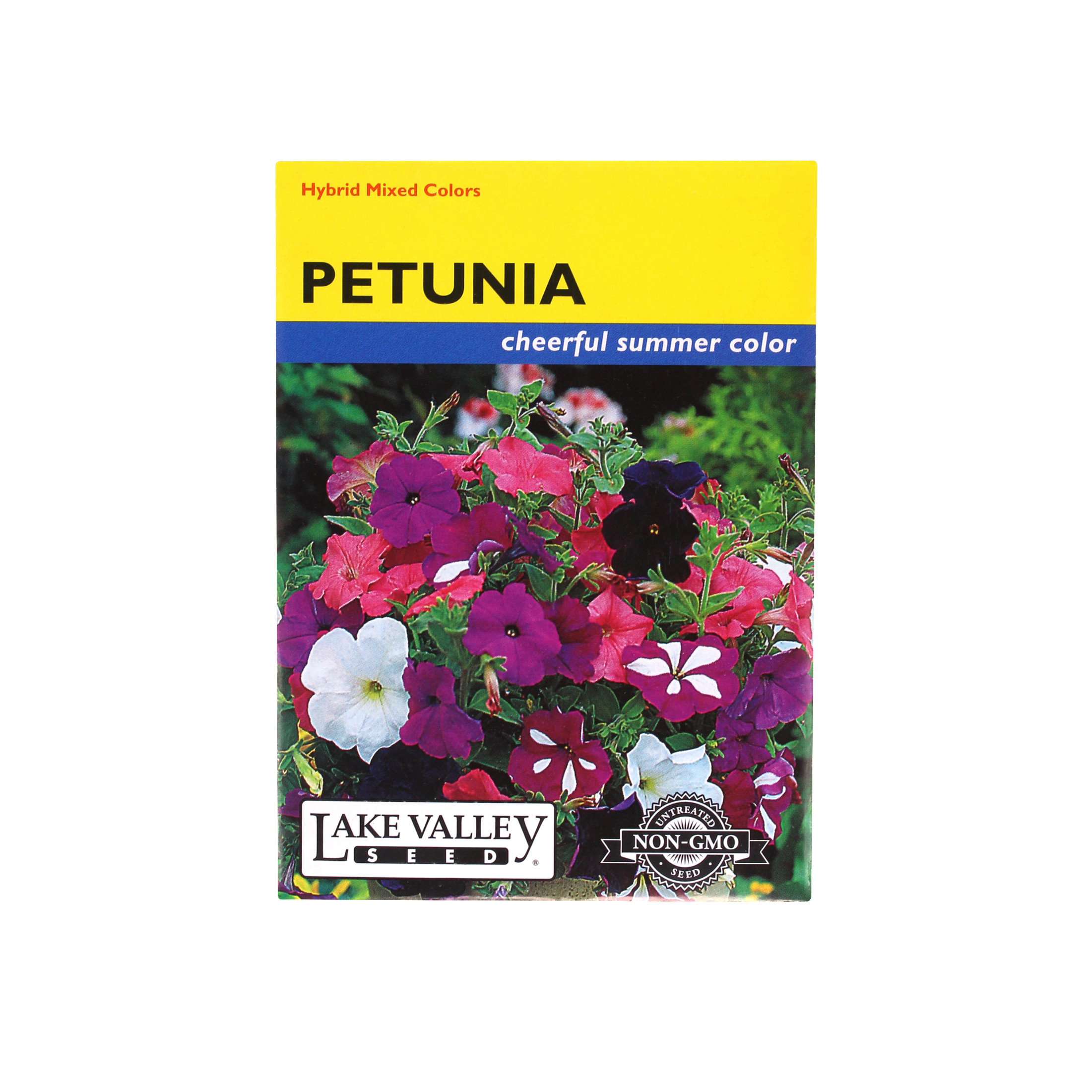 Lake Valley Seed Petunia, Hybrid Flower Mix, 0.25g