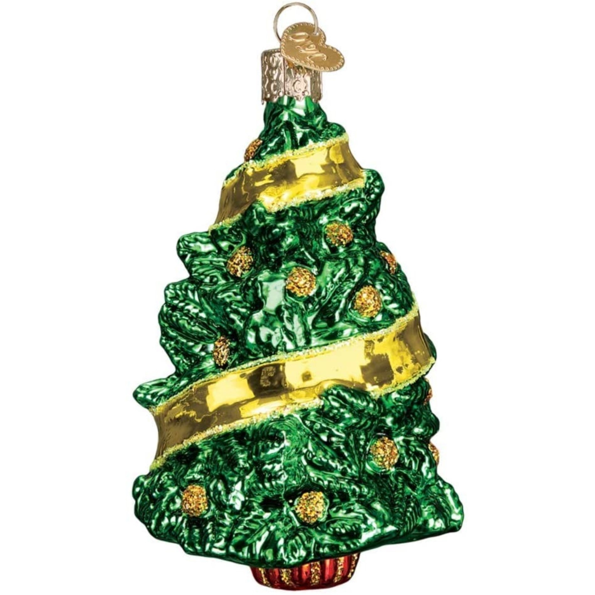 Old World Christmas Glass Blown Hanging Tree Ornament, Support Our Troops (With OWC Gift Box)