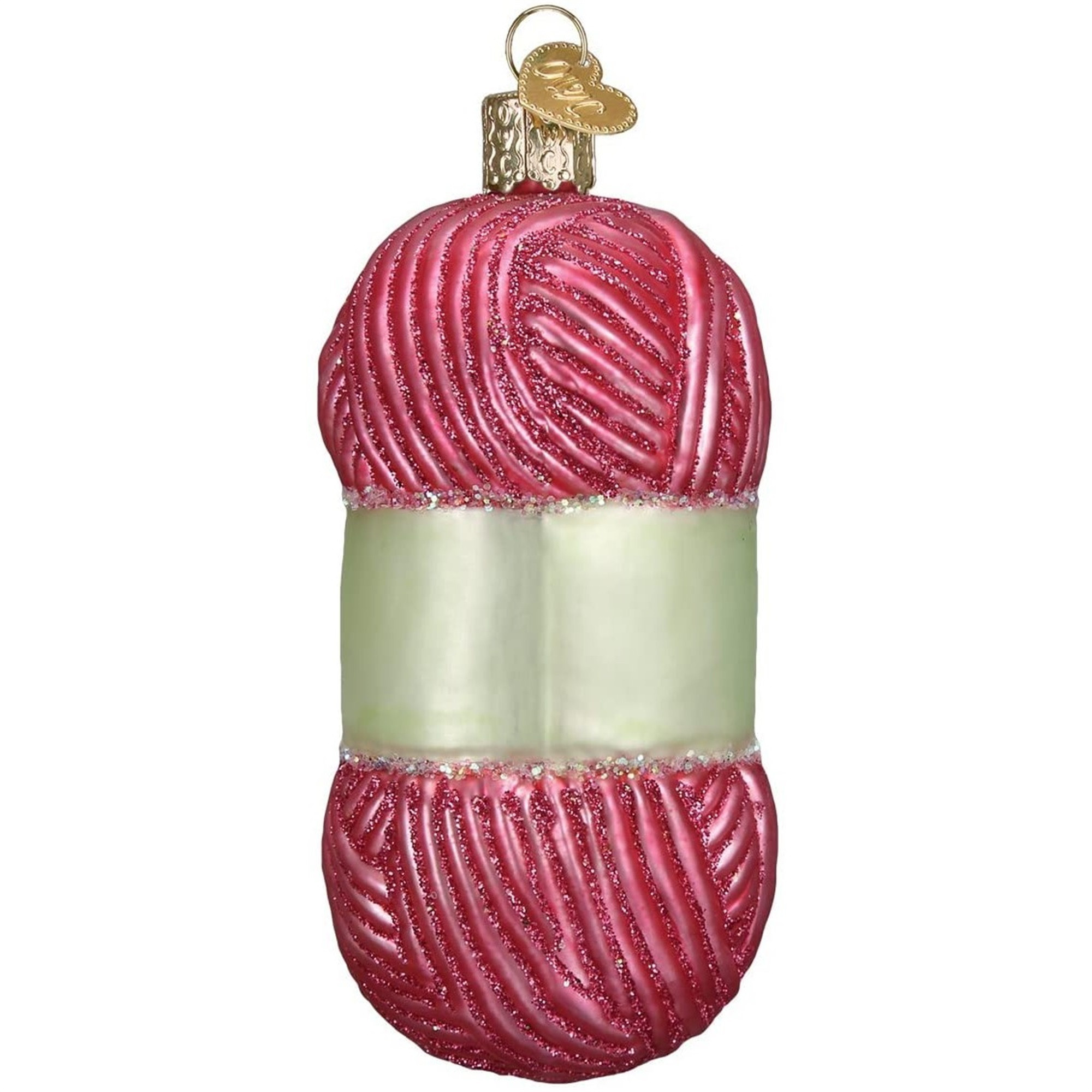 Old World Christmas Blown Glass Ornament for Christmas Tree, Knitting Yarn