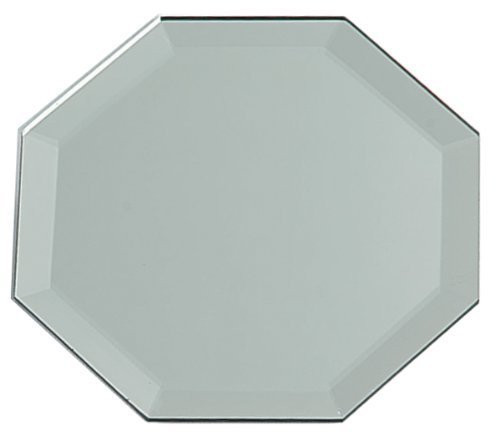 12 Inch Octagon Glass Mirror W/Bevel Edge