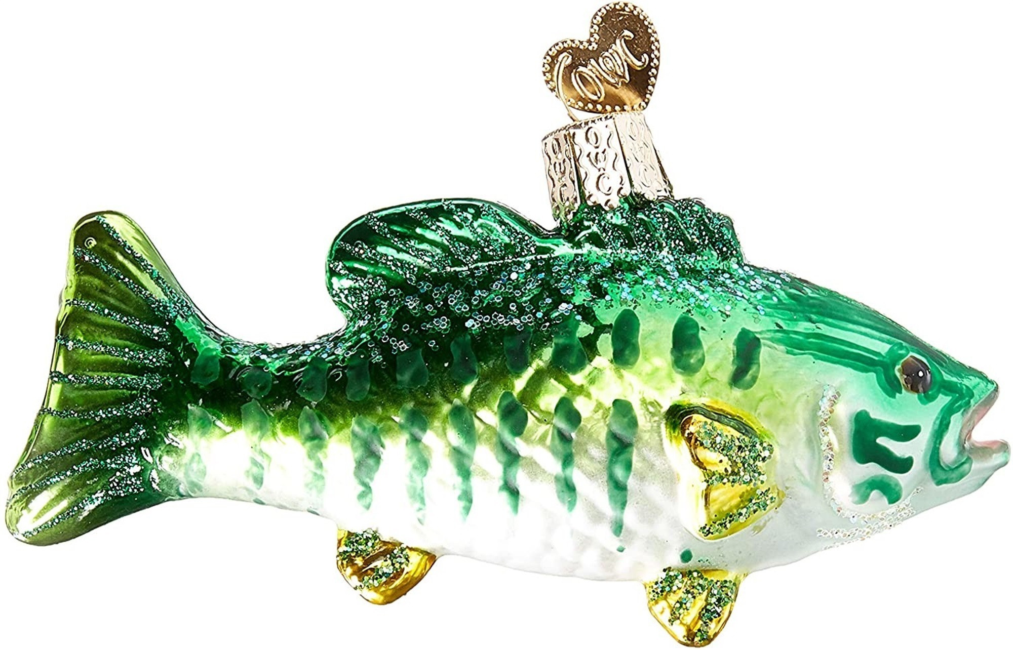 Old World Christmas Blown Glass Ornament for Christmas Tree, Smallmouth Bass