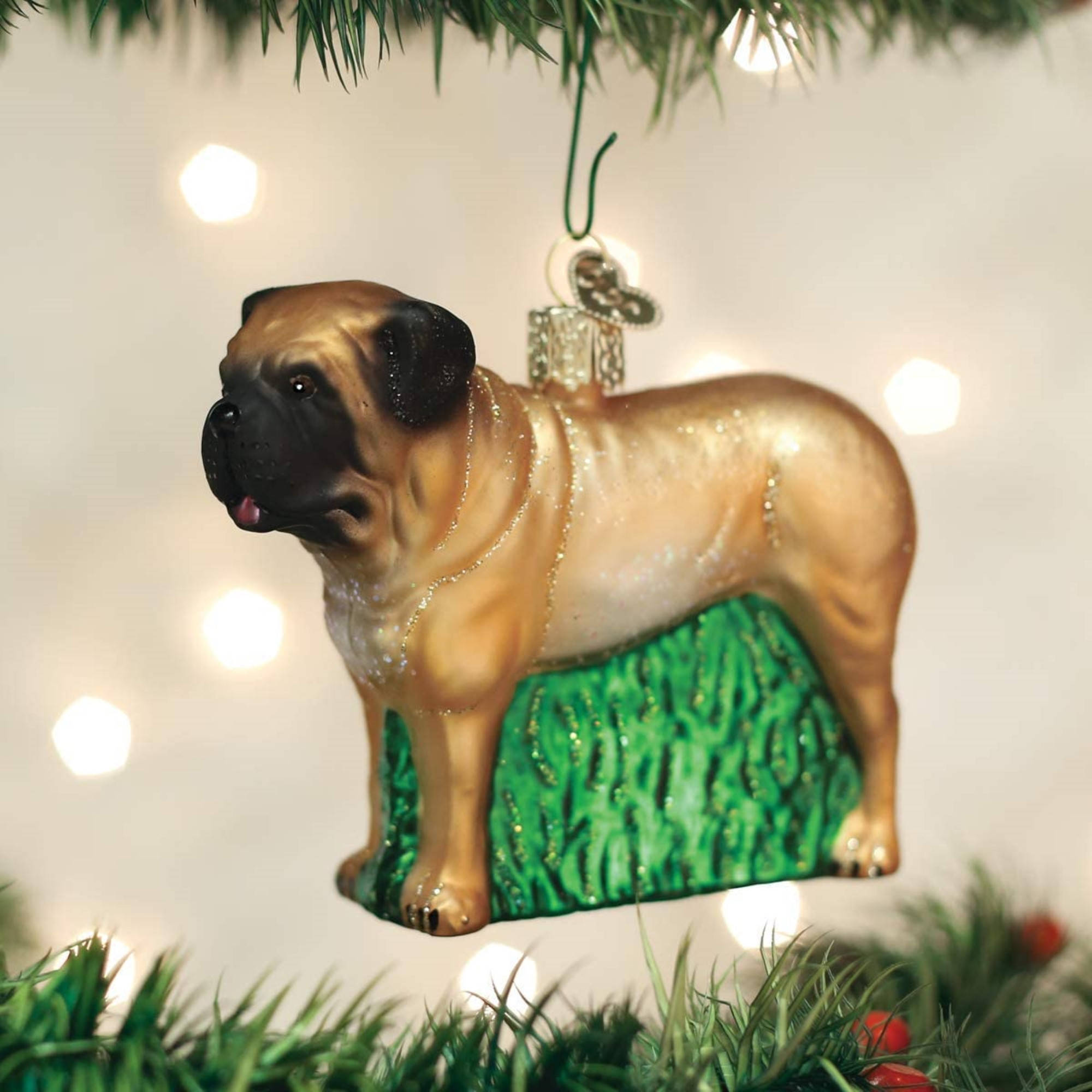 Old World Christmas Blown Glass Ornament for Christmas Tree, English Mastiff