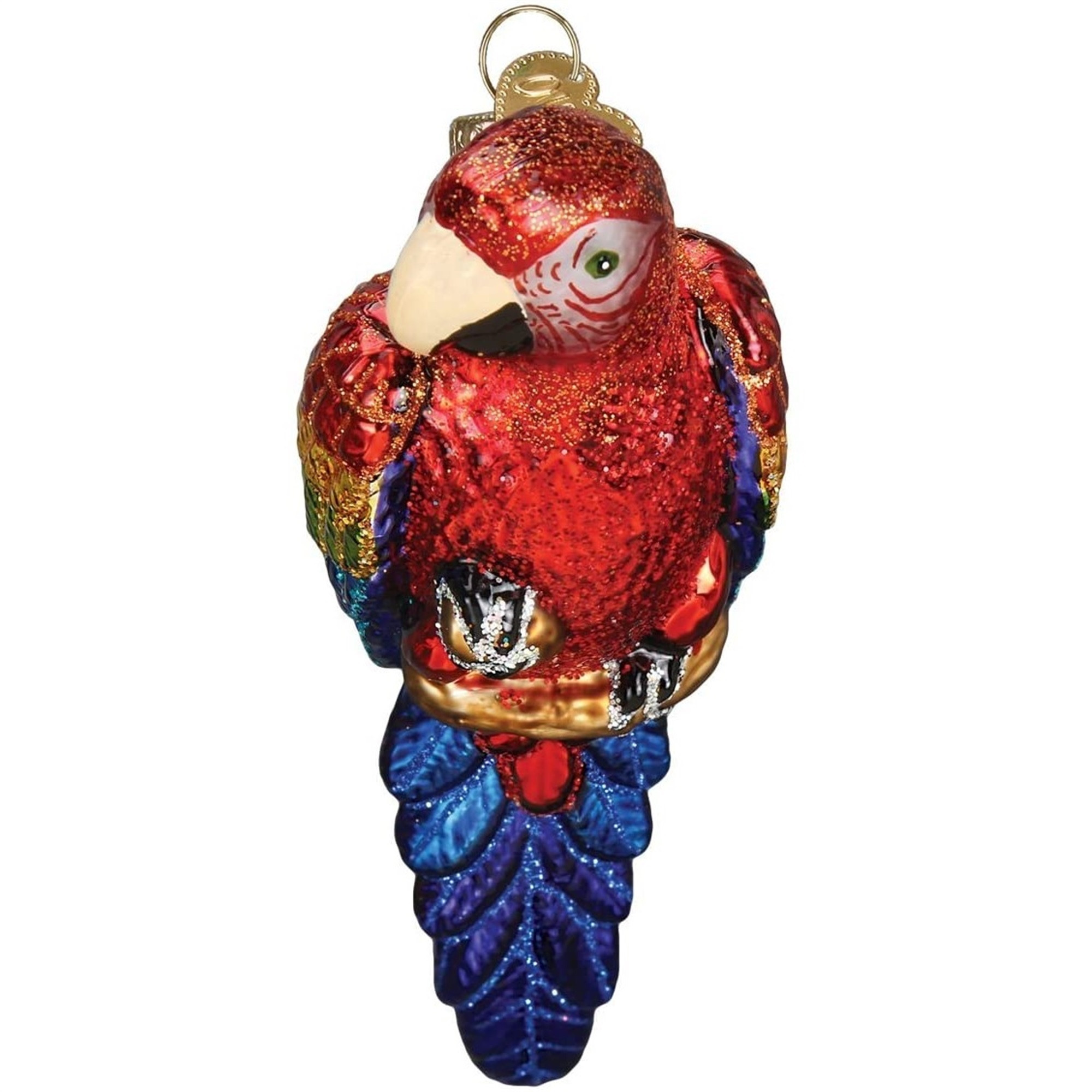 Old World Christmas Glass Blown Ornament for Christmas Tree, Tropical Parrot