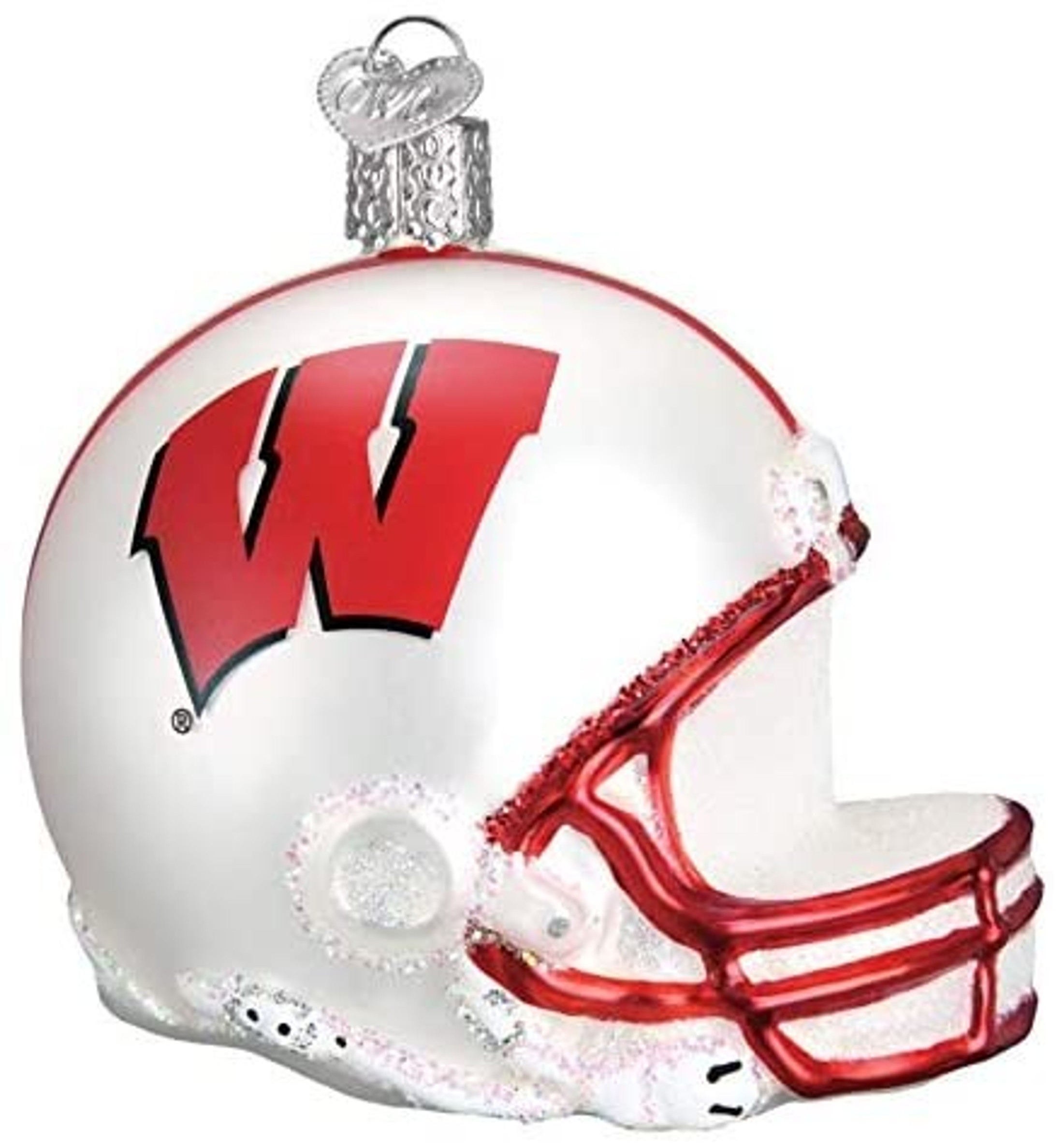 Old World Christmas Glass Blown Ornament, University of Wisconsin Badgers (With OWC Gift Box)
