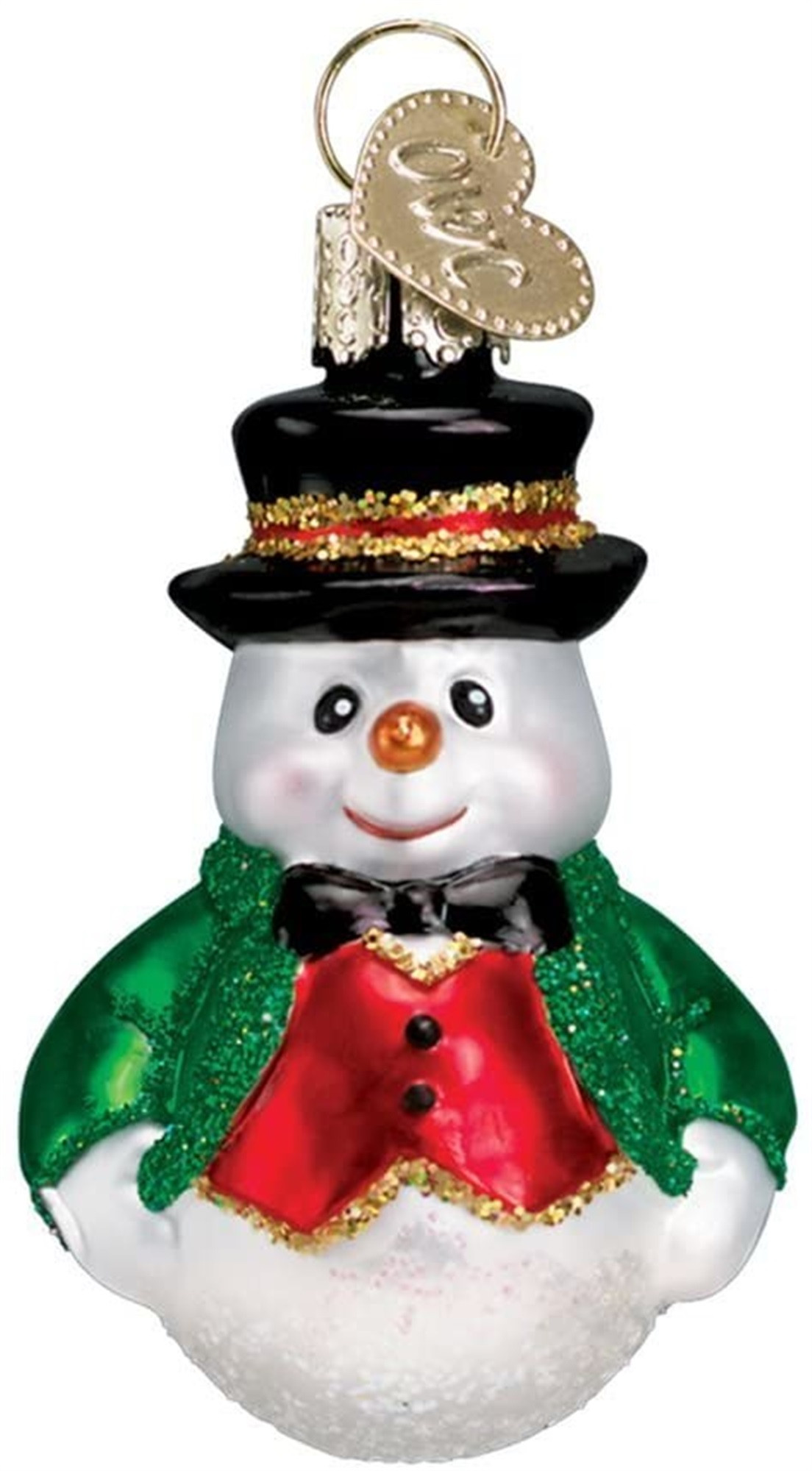 Old World Christmas Mini Snowman Set of 6 Glass Blown Ornaments