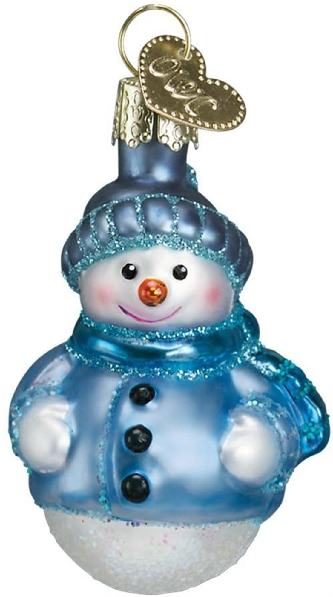 Old World Christmas Mini Snowman Set of 6 Glass Blown Ornaments