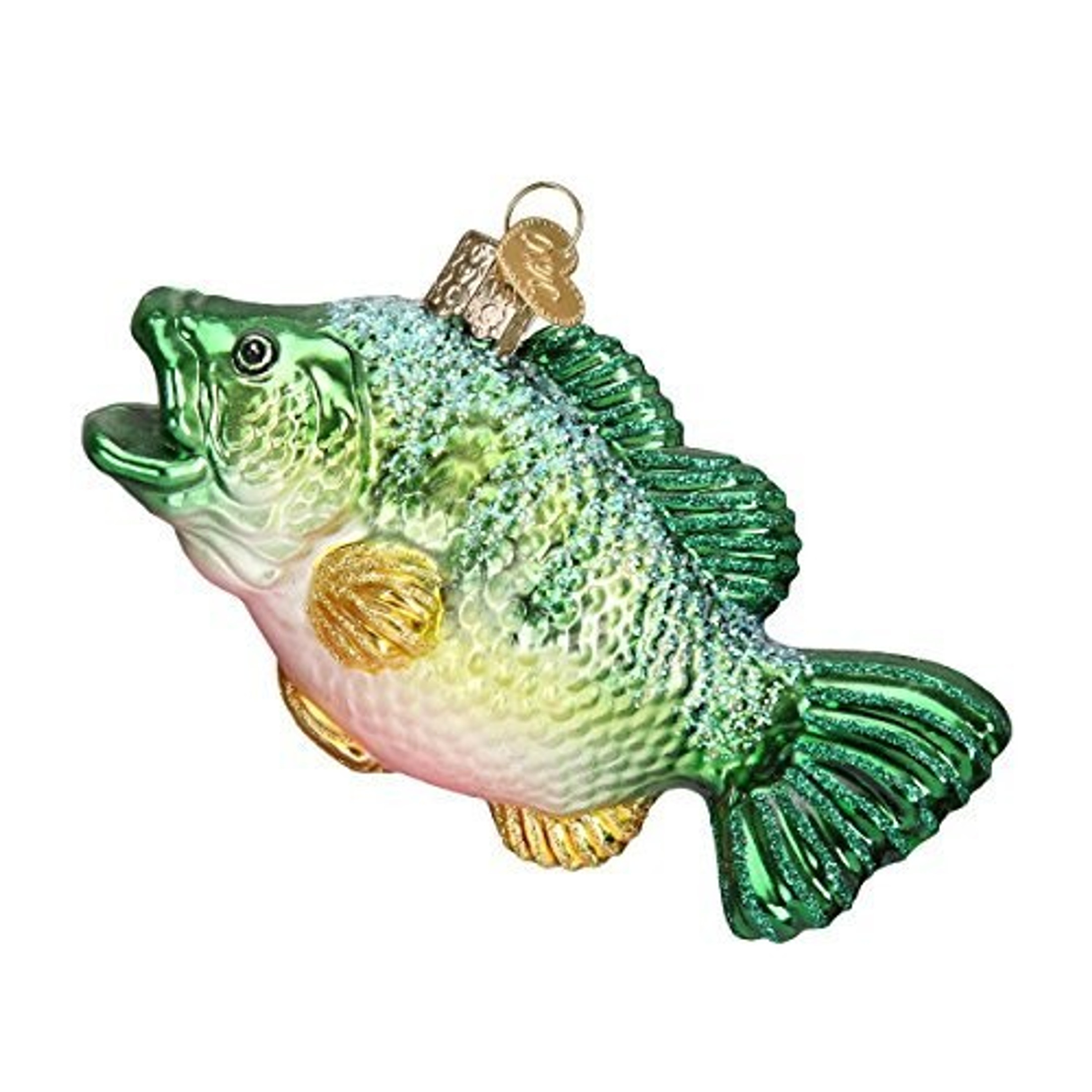 Old World Christmas Glass Blown Ornament, Largemouth Bass (With OWC Gift Box)