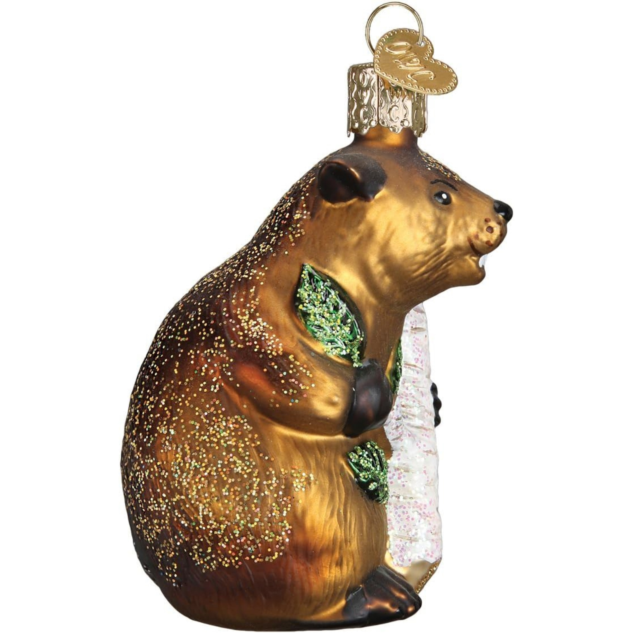 Old World Christmas Blown Glass Ornament for Christmas Tree, Eager Beaver