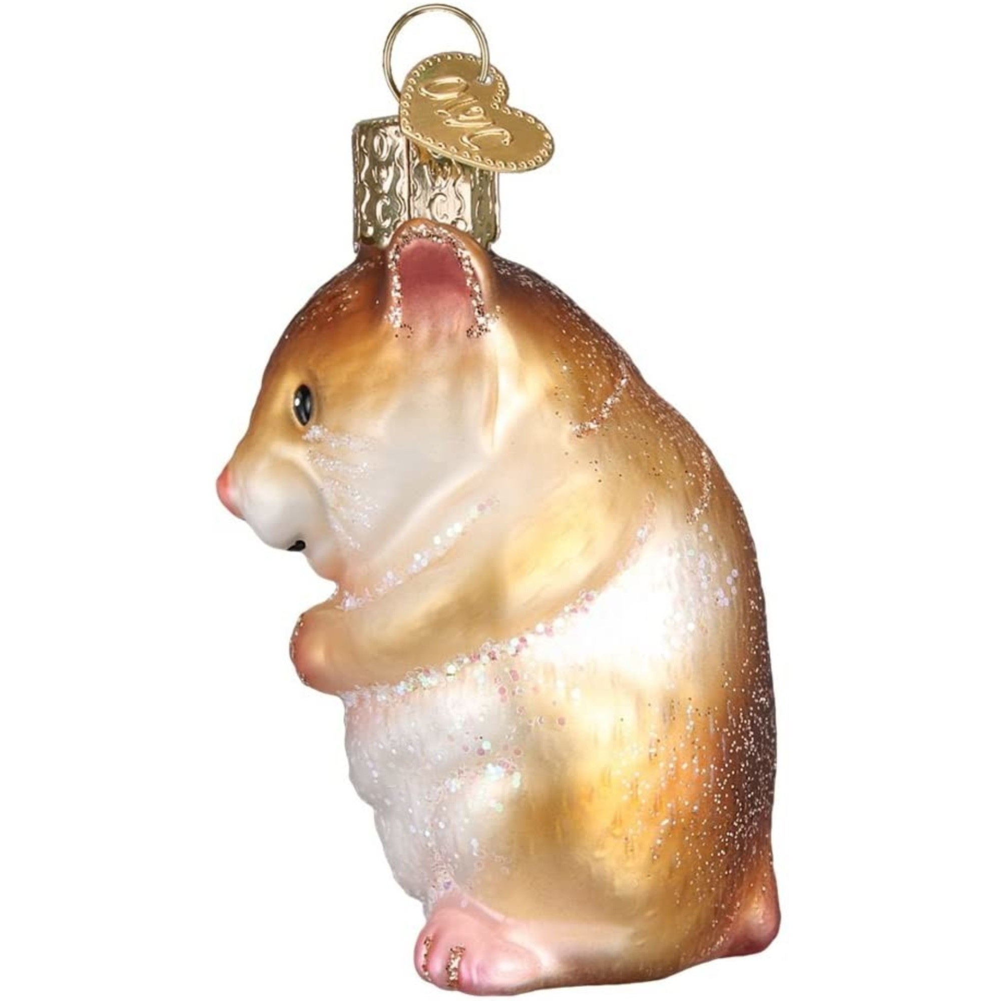 Old World Christmas Blown Glass Ornament for Christmas Tree, Hamster