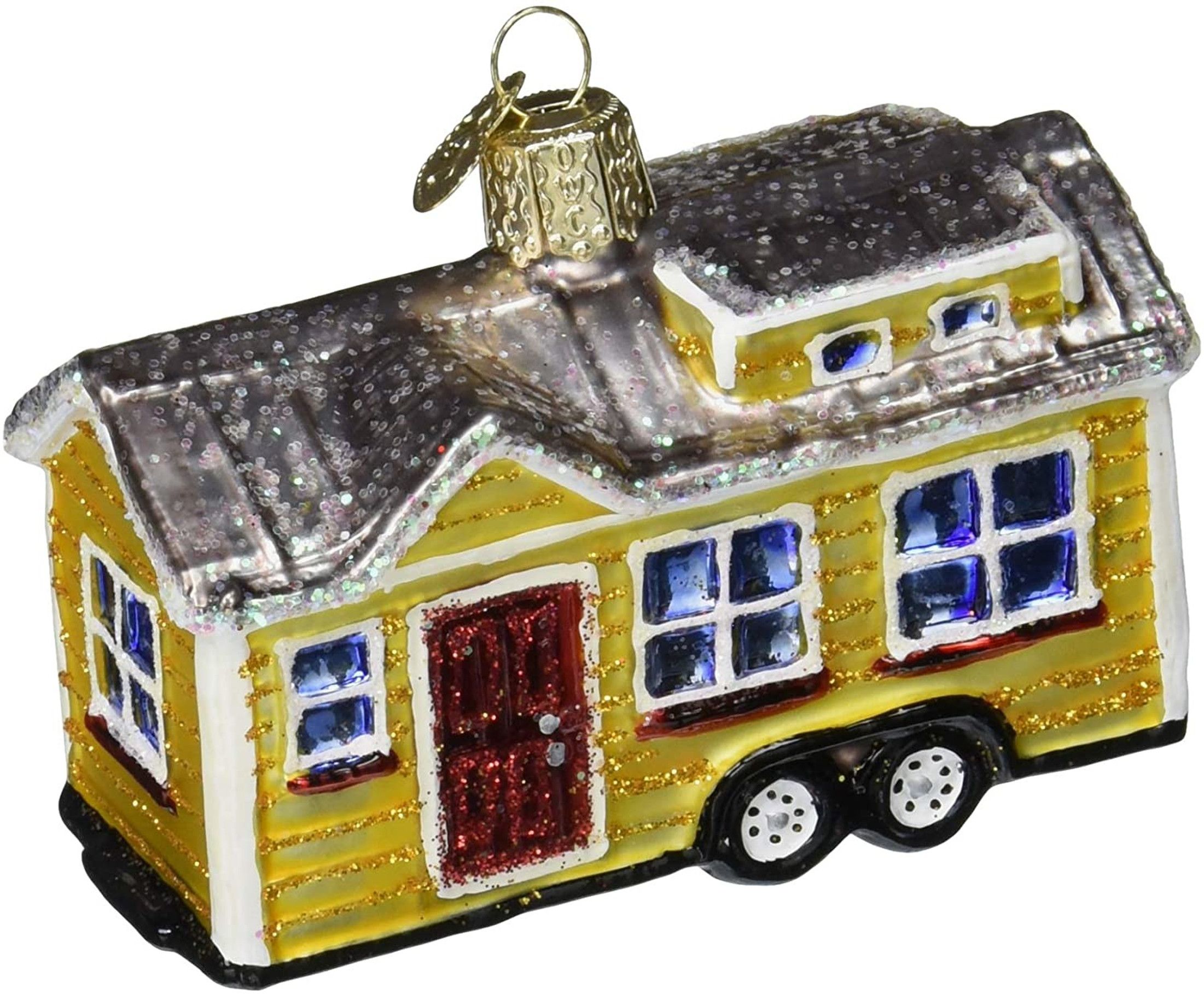 Old World Christmas Tiny House Glass Blown Ornament