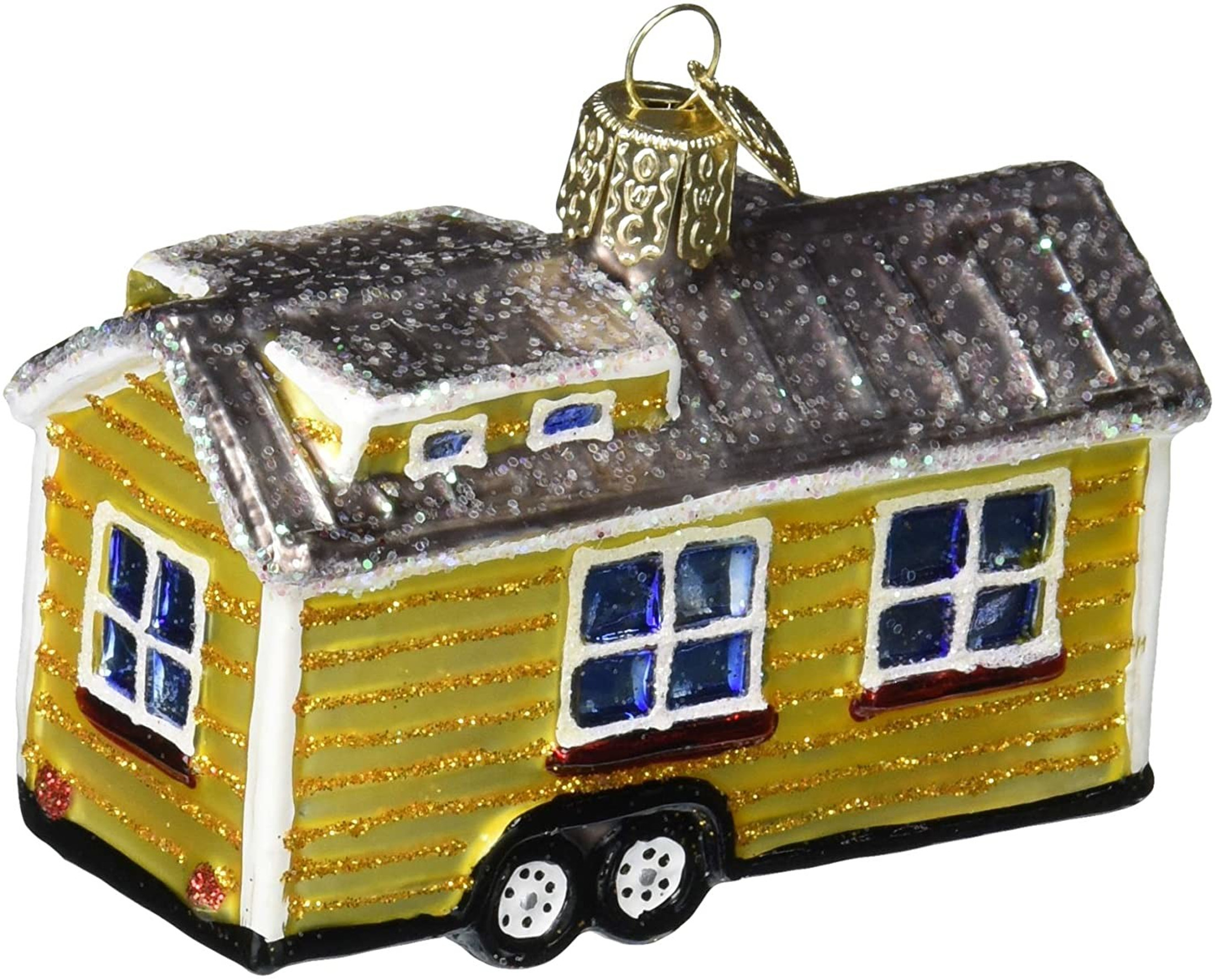 Old World Christmas Tiny House Glass Blown Ornament