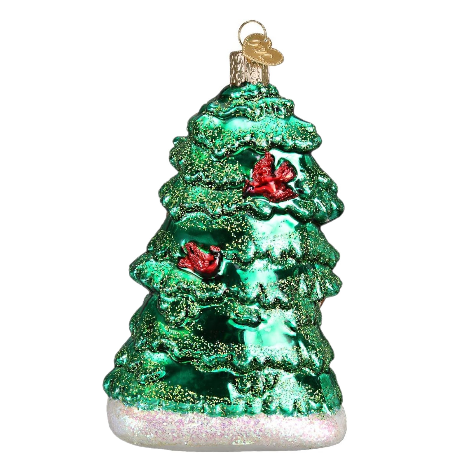 Old World Christmas Glass Blown Ornament, Deer Family (With OWC Gift Box)