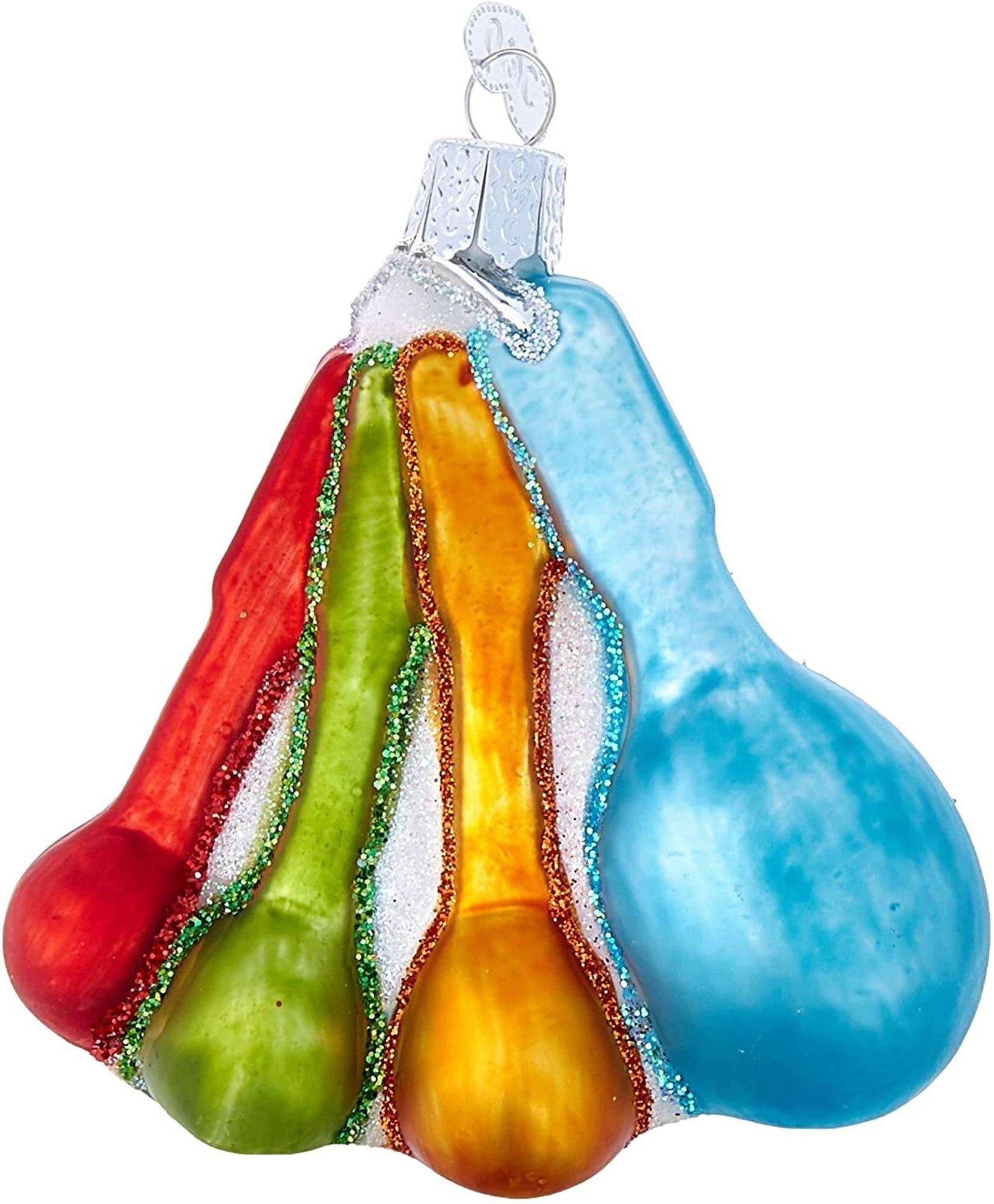 Old World Christmas Blown Glass Ornament for Christmas Tree, Measuring Spoons