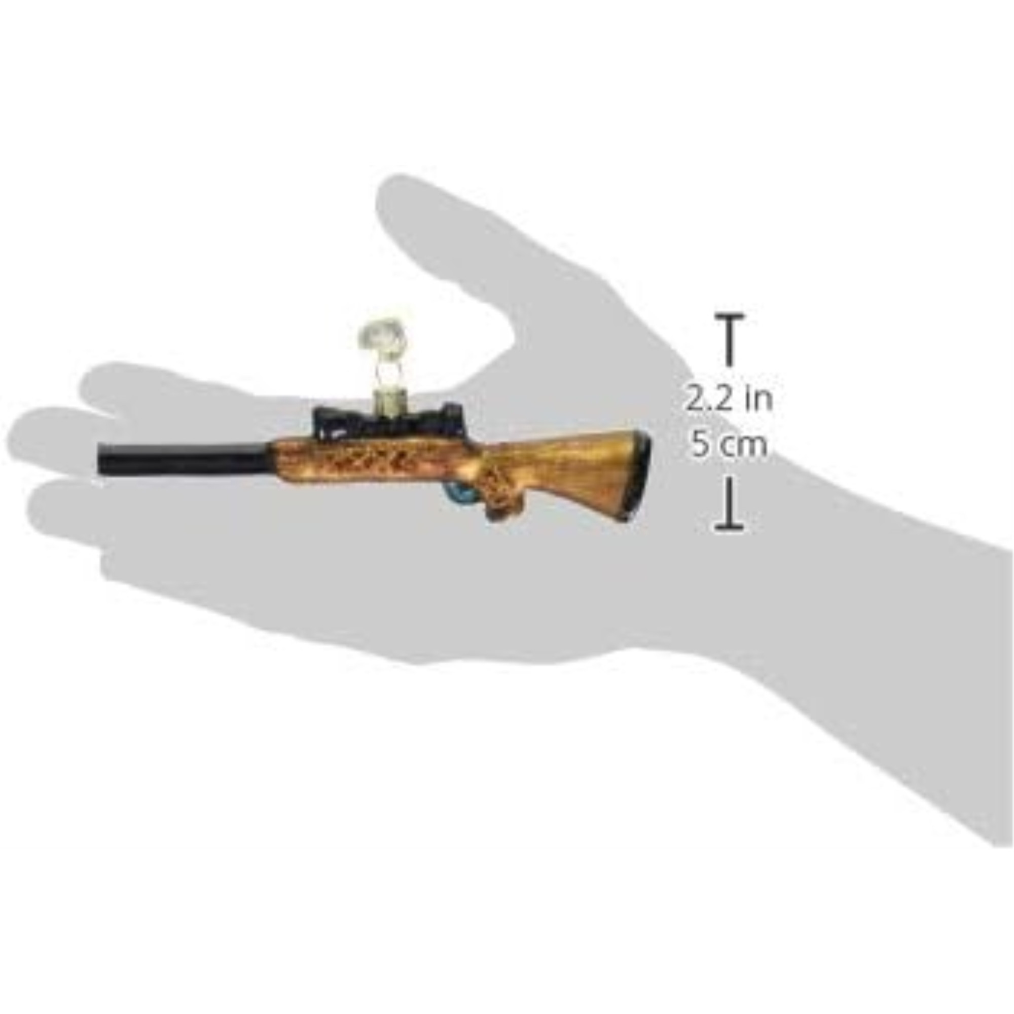 Old World Christmas Blown Glass Ornament for Christmas Tree, Rifle