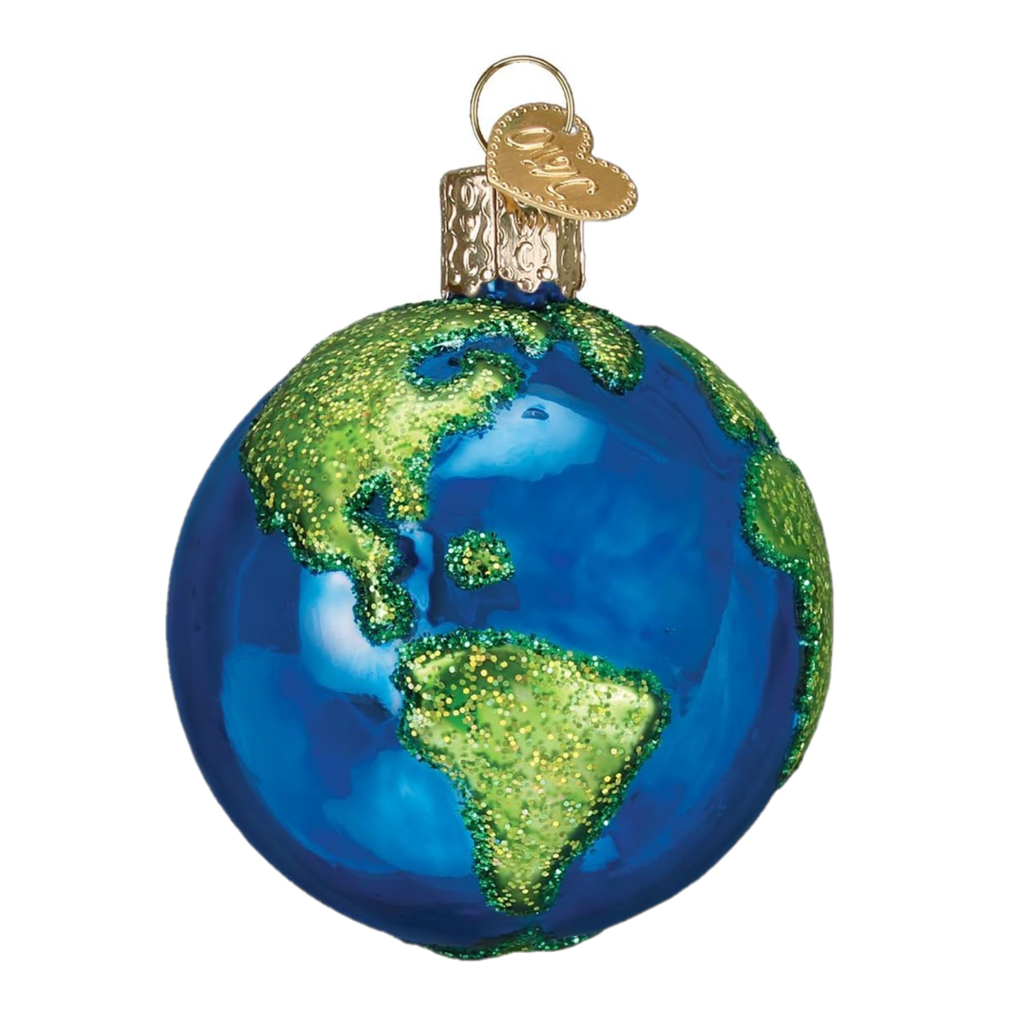 Old World Christmas Glass Blown Ornament for Christmas Tree, Planet Earth