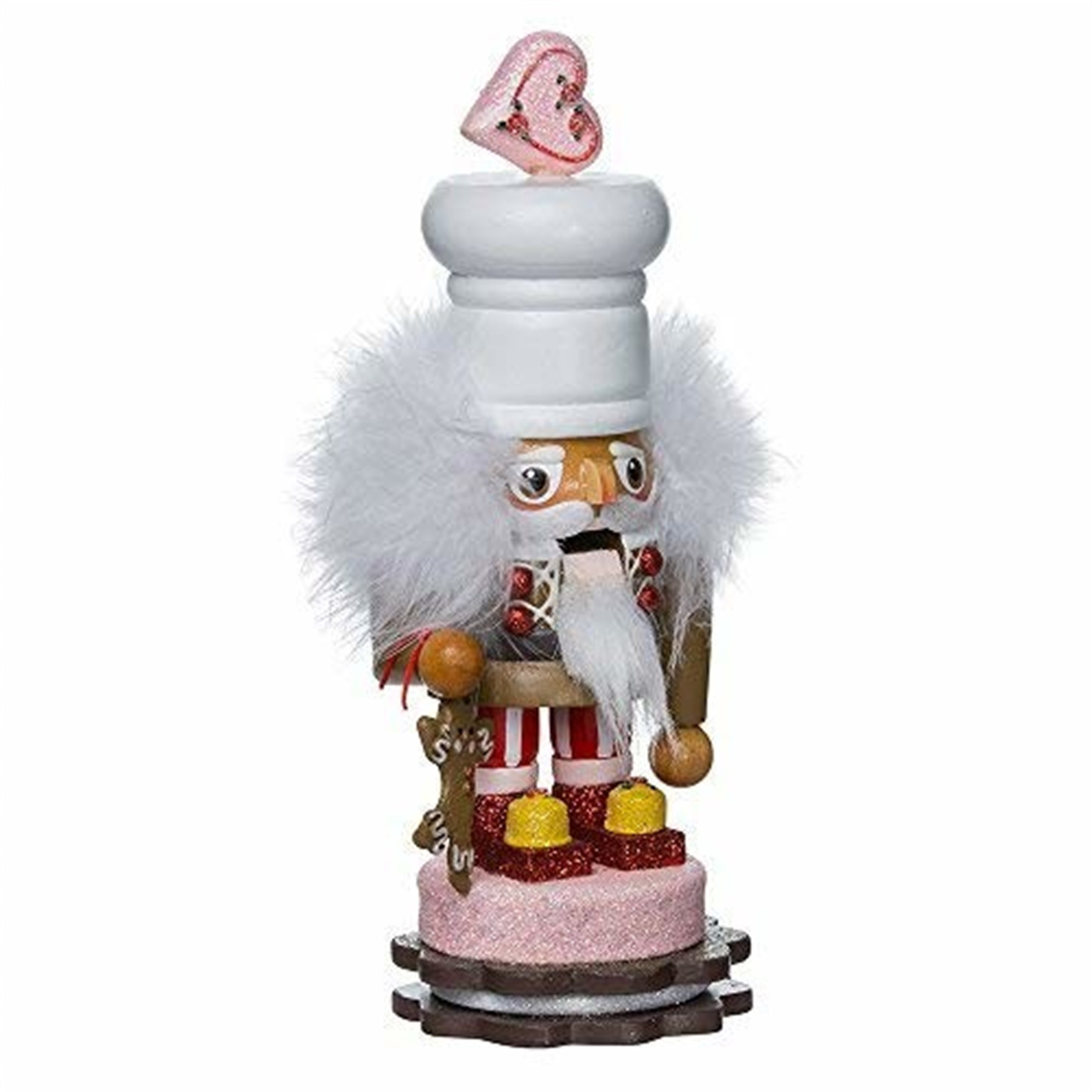 Kurt Adler Hollywood Nutcrackers, Gingerbread Nutcracker on Cookie Sandwich, 8"