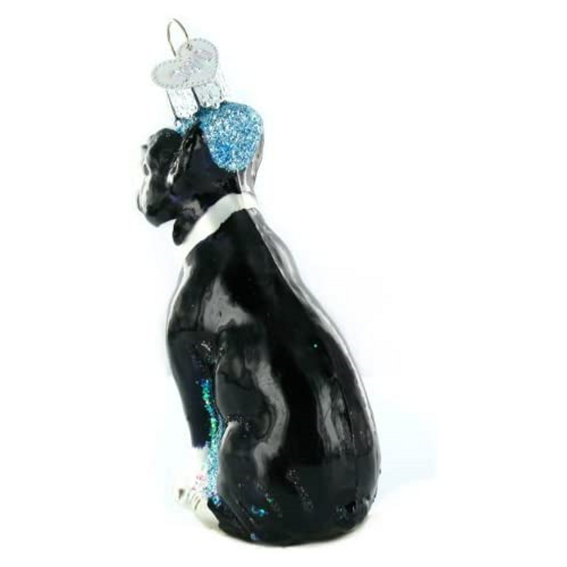 Old World Christmas Glass Blown Ornament, Boston Terrier (With OWC Gift Box)