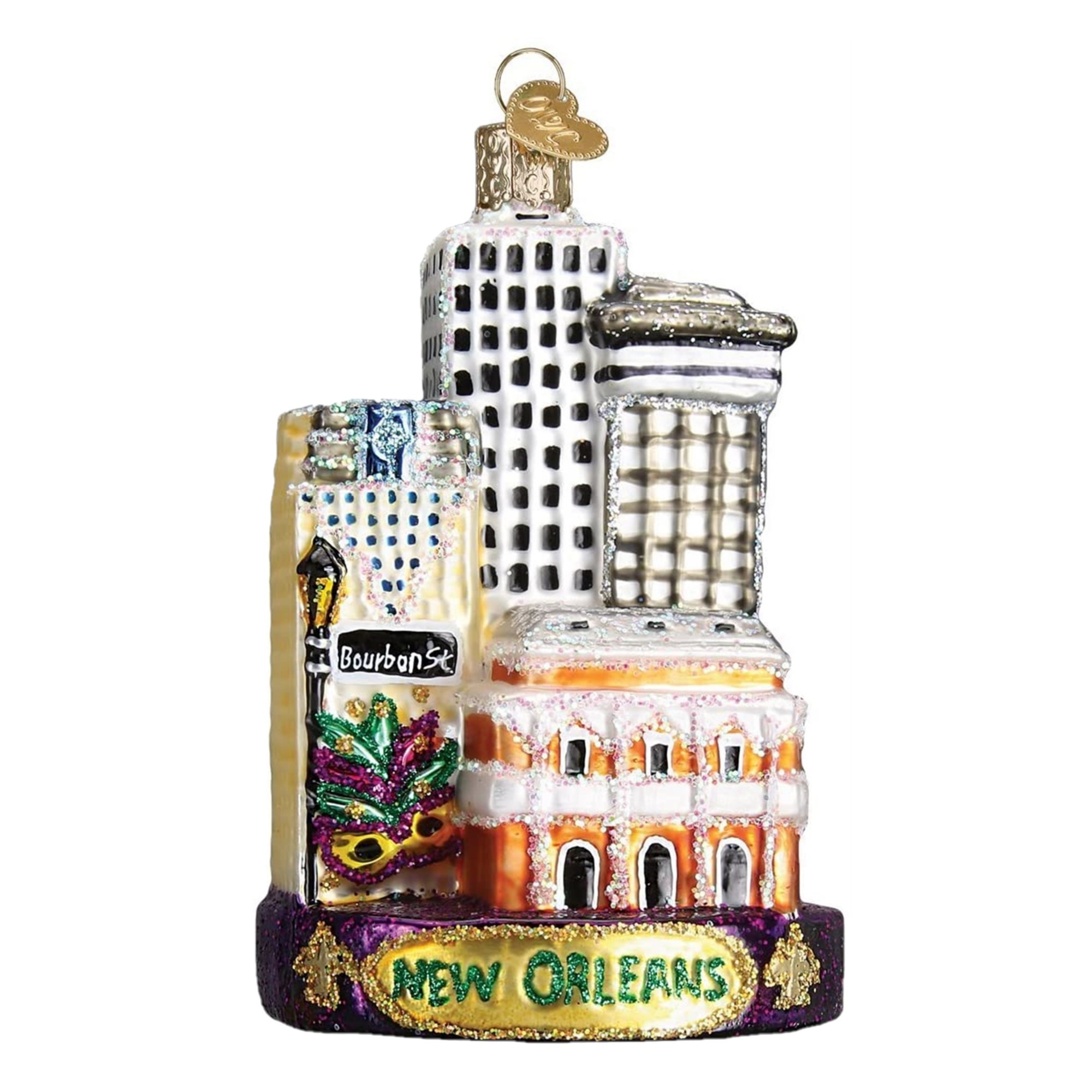 Old World Christmas Blown Glass Ornament for Christmas Tree, New Orleans