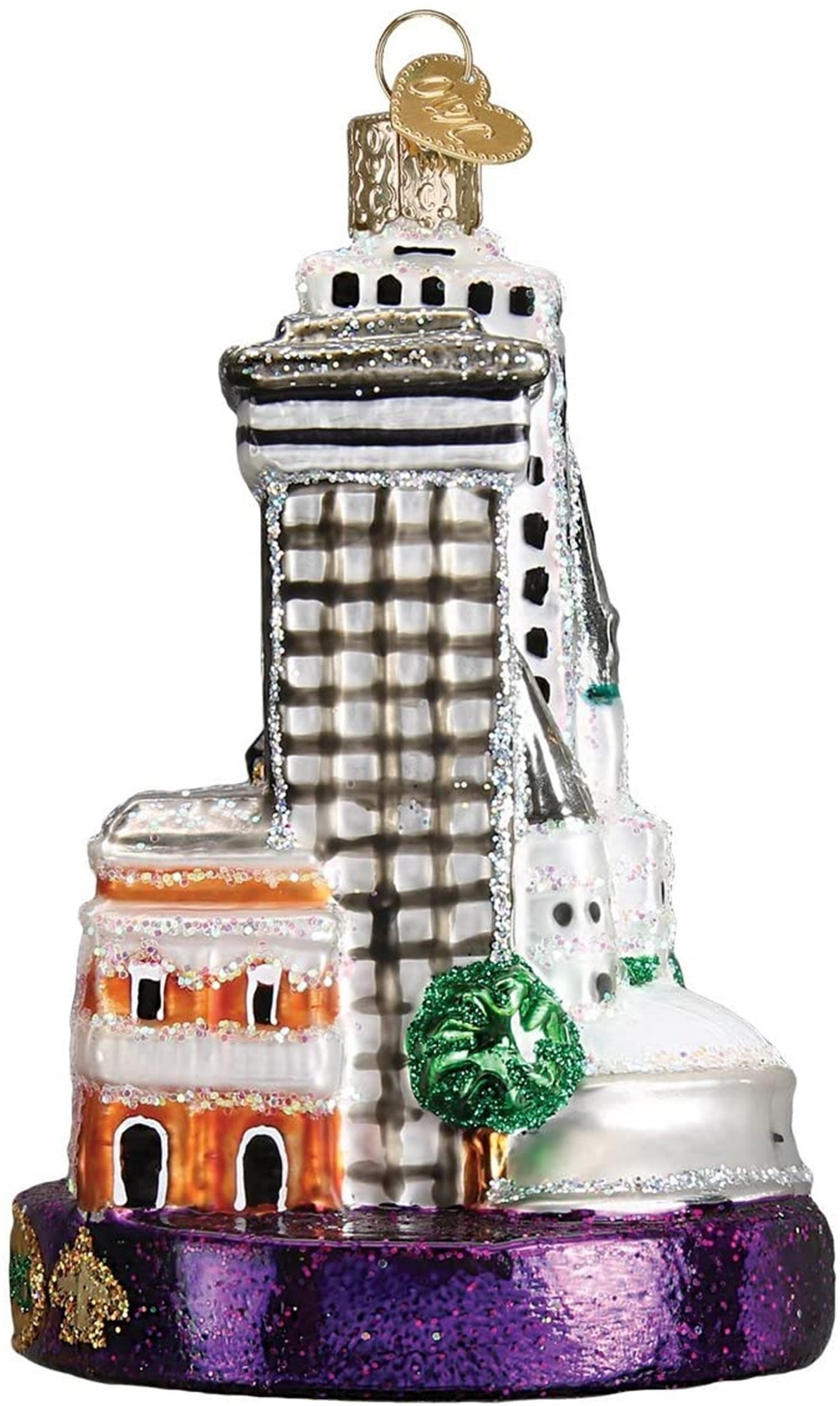 Old World Christmas Blown Glass Ornament for Christmas Tree, New Orleans