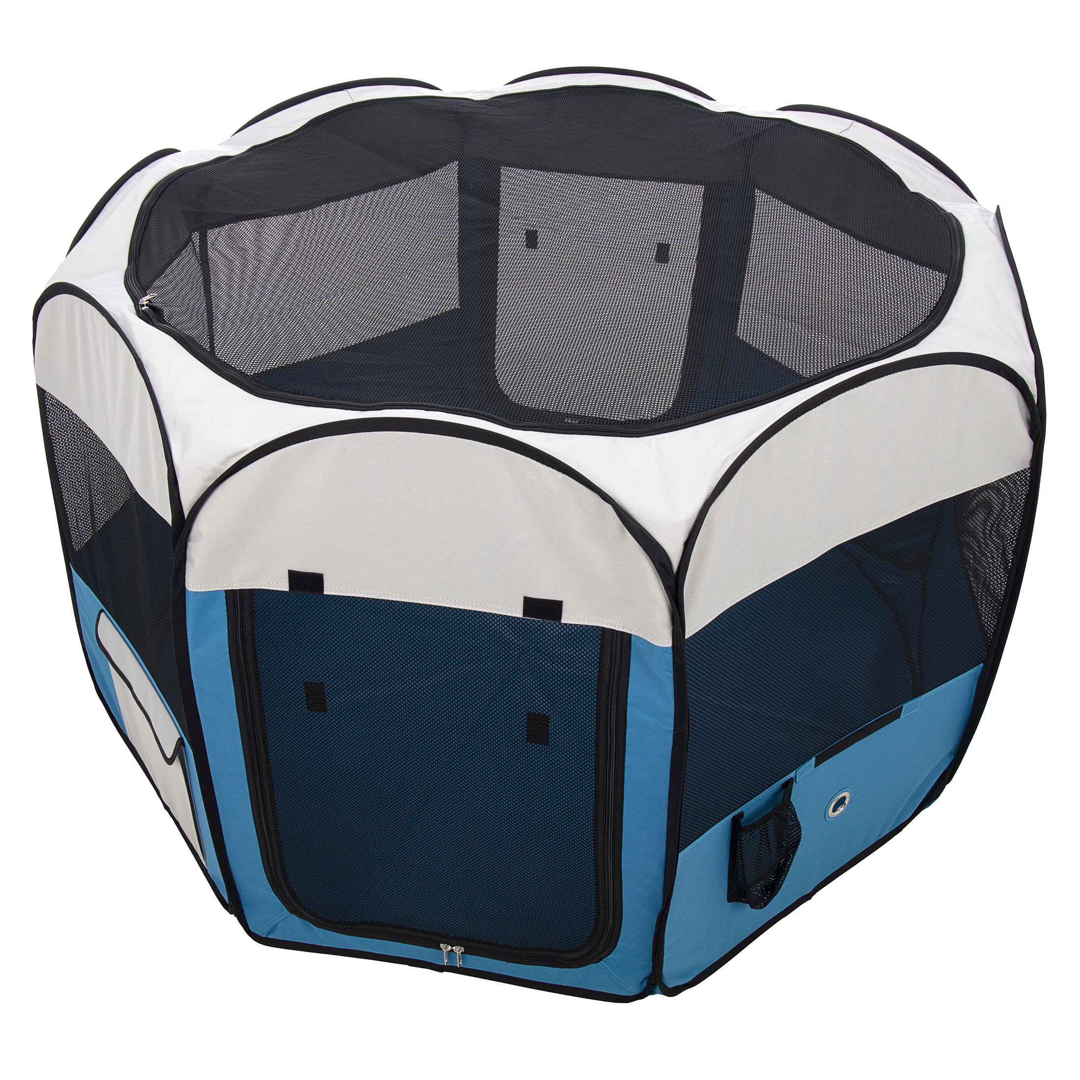 Ware Deluxe Pop-Up Playpen For Animals/Pets, Blue, 50"