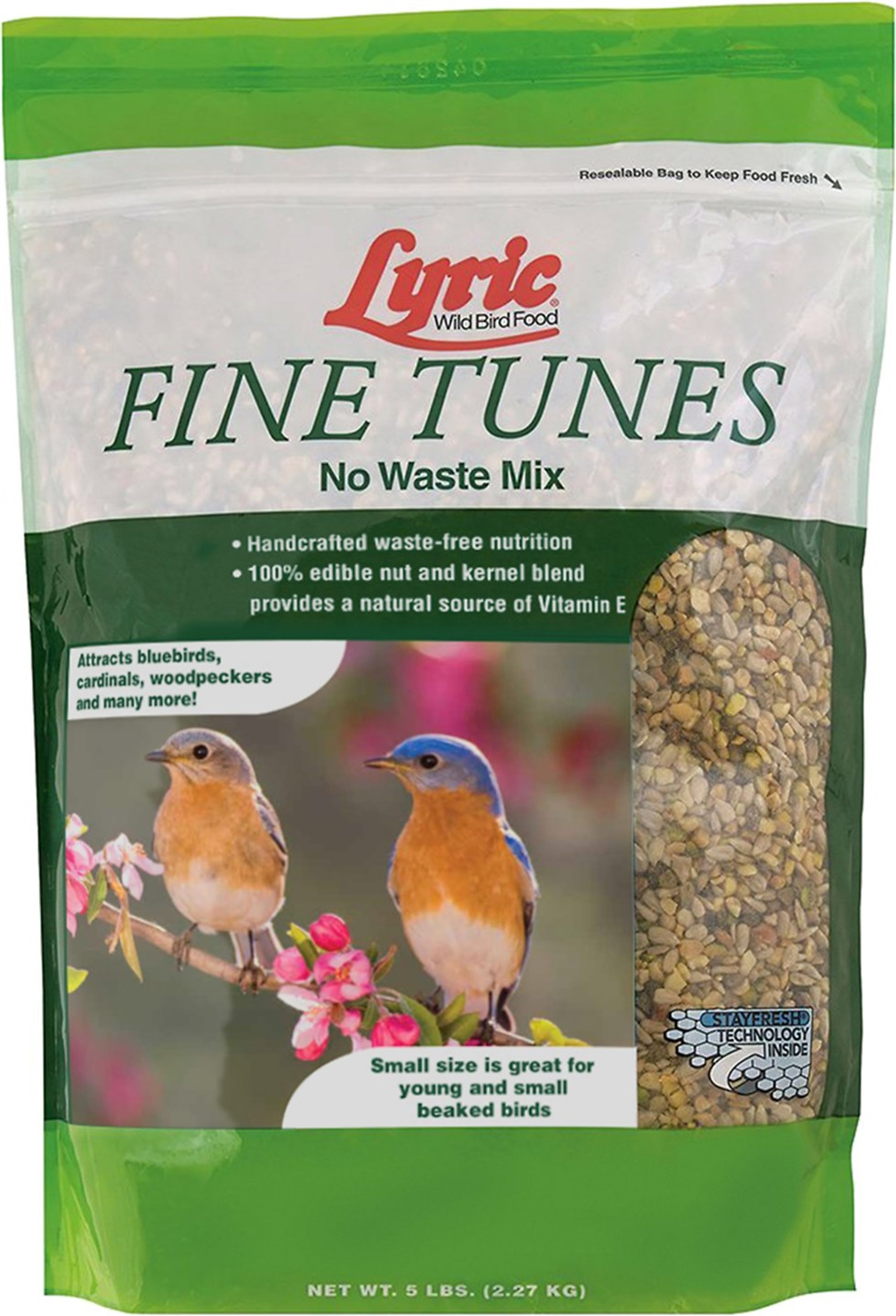 Lyric Bird Seed Fine Tunes No Waste Mix, 5 Lb