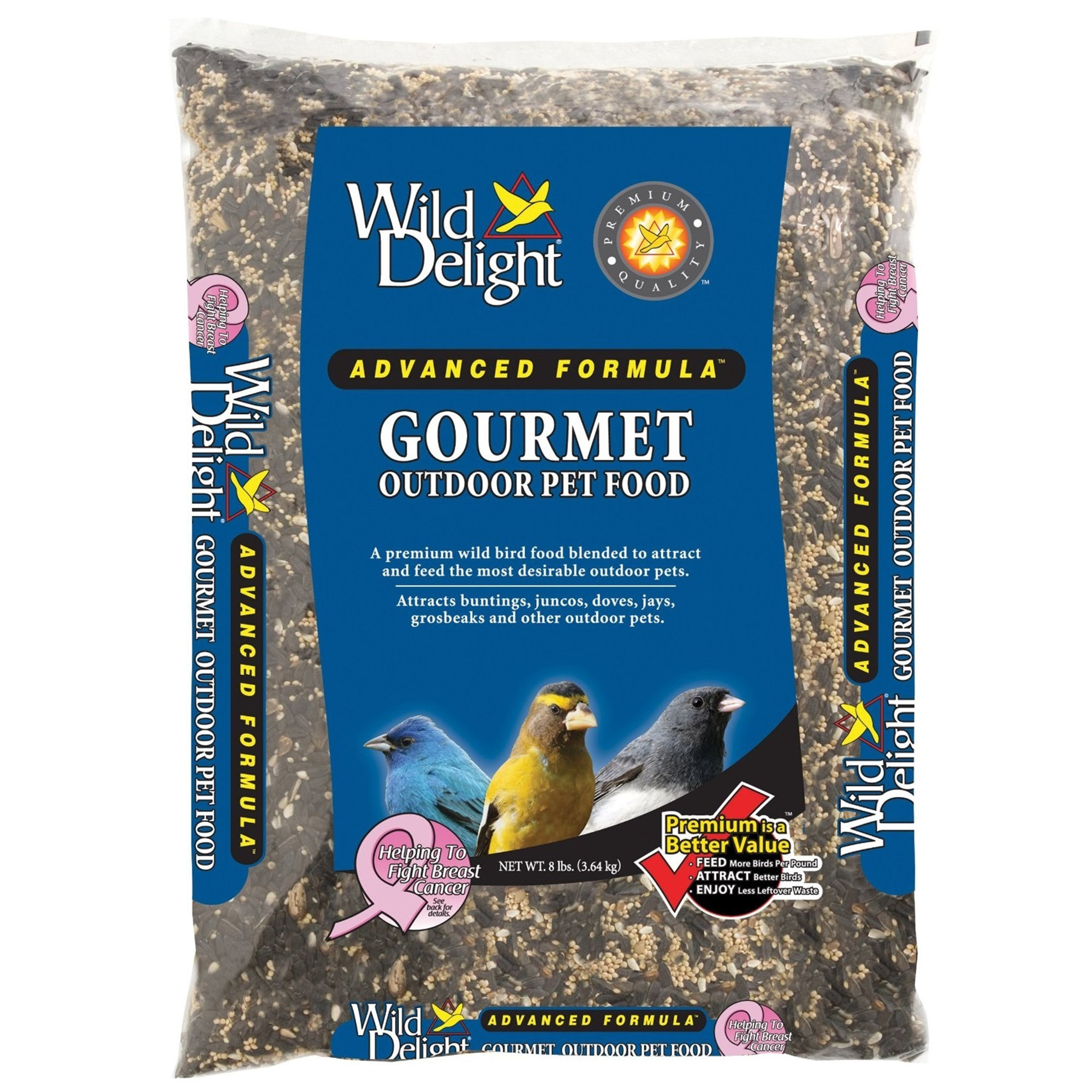 Wild Delight Gourmet Outdoor Wild Bird Food, 8lbs