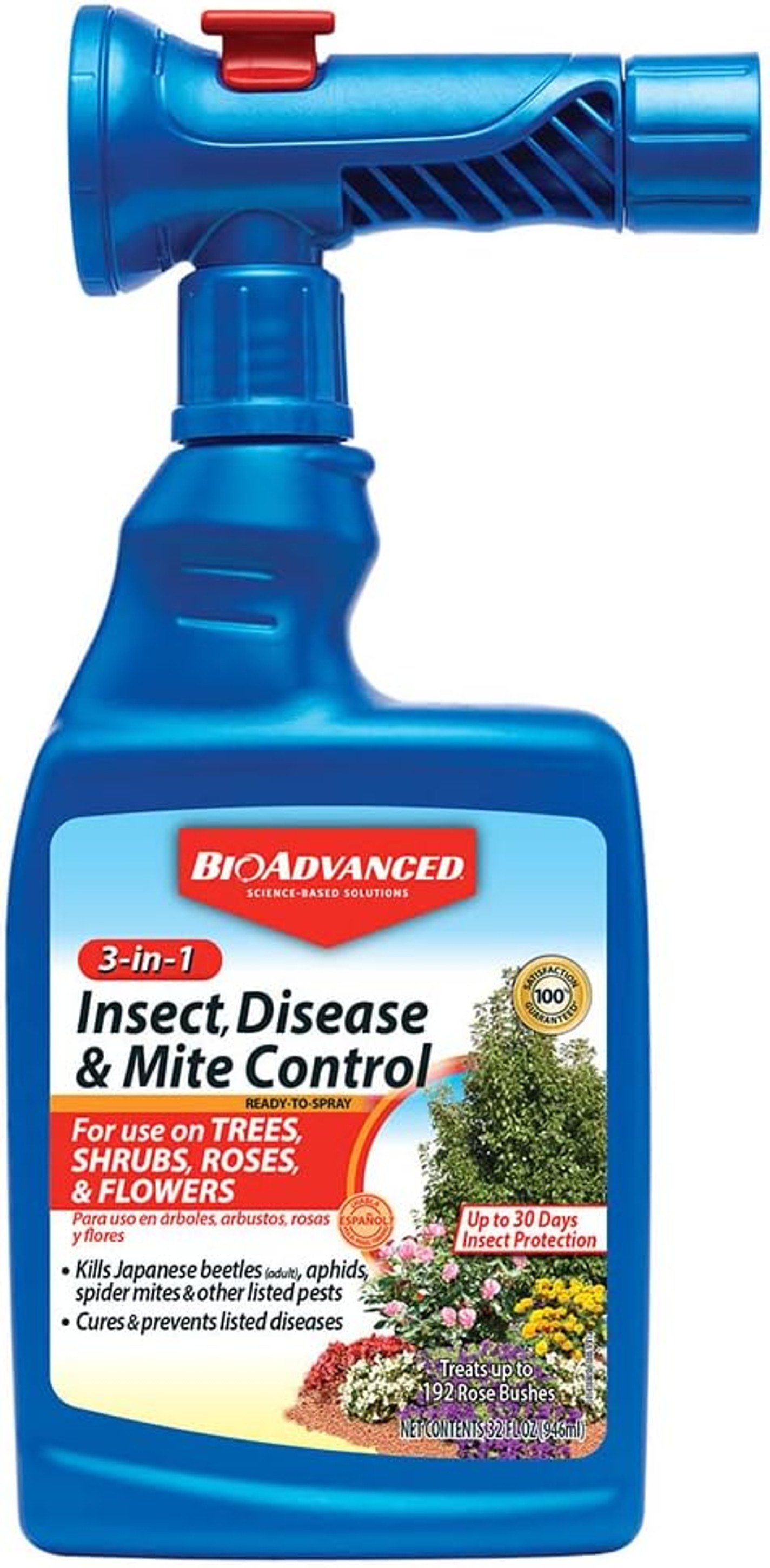 BioAdvanced 3-in-1 Insect, Disease & Mite Control RTU (32oz)