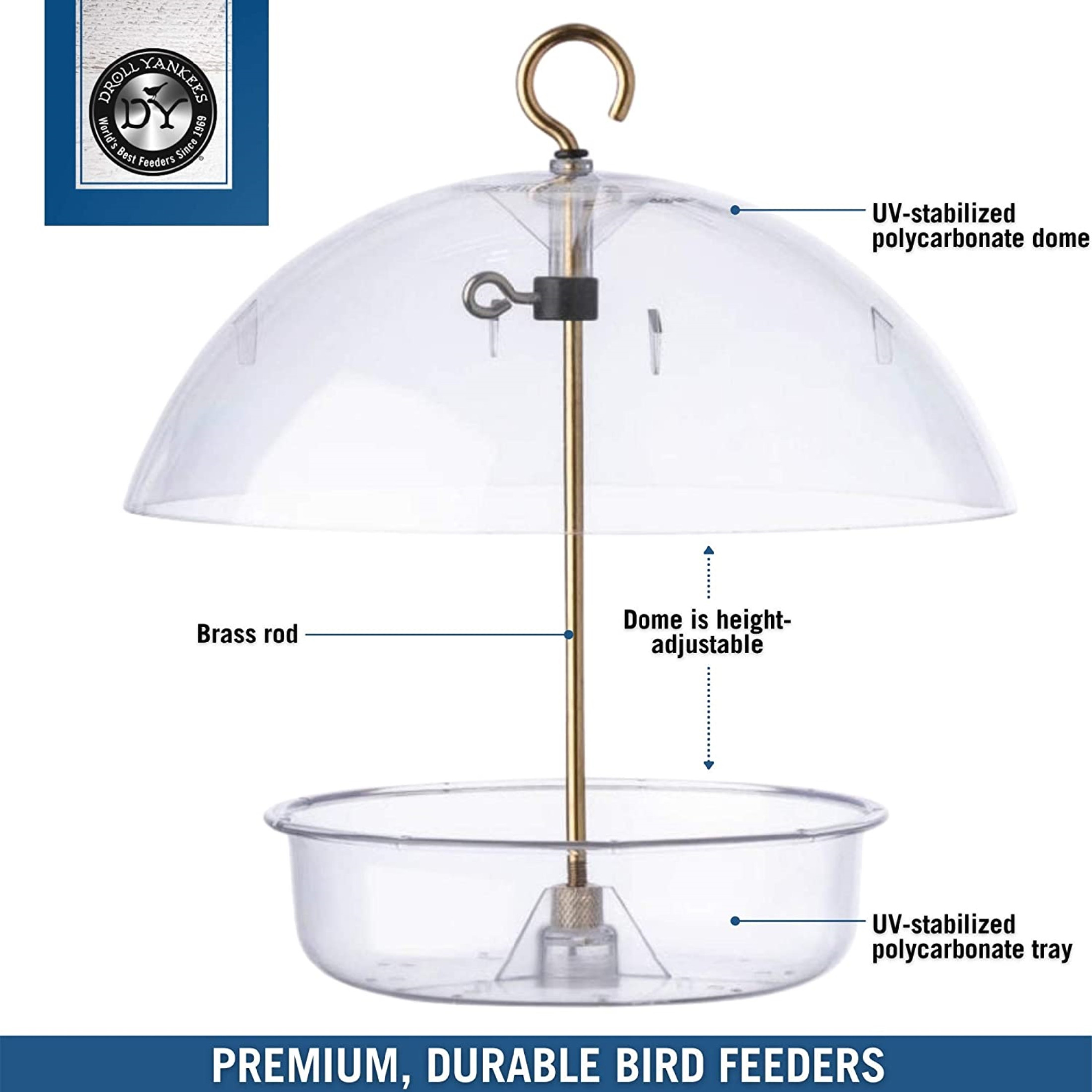 Droll Yankees Seed Saver Bird Feeder 7 In. Dia Plastic 0.75 Lbs.