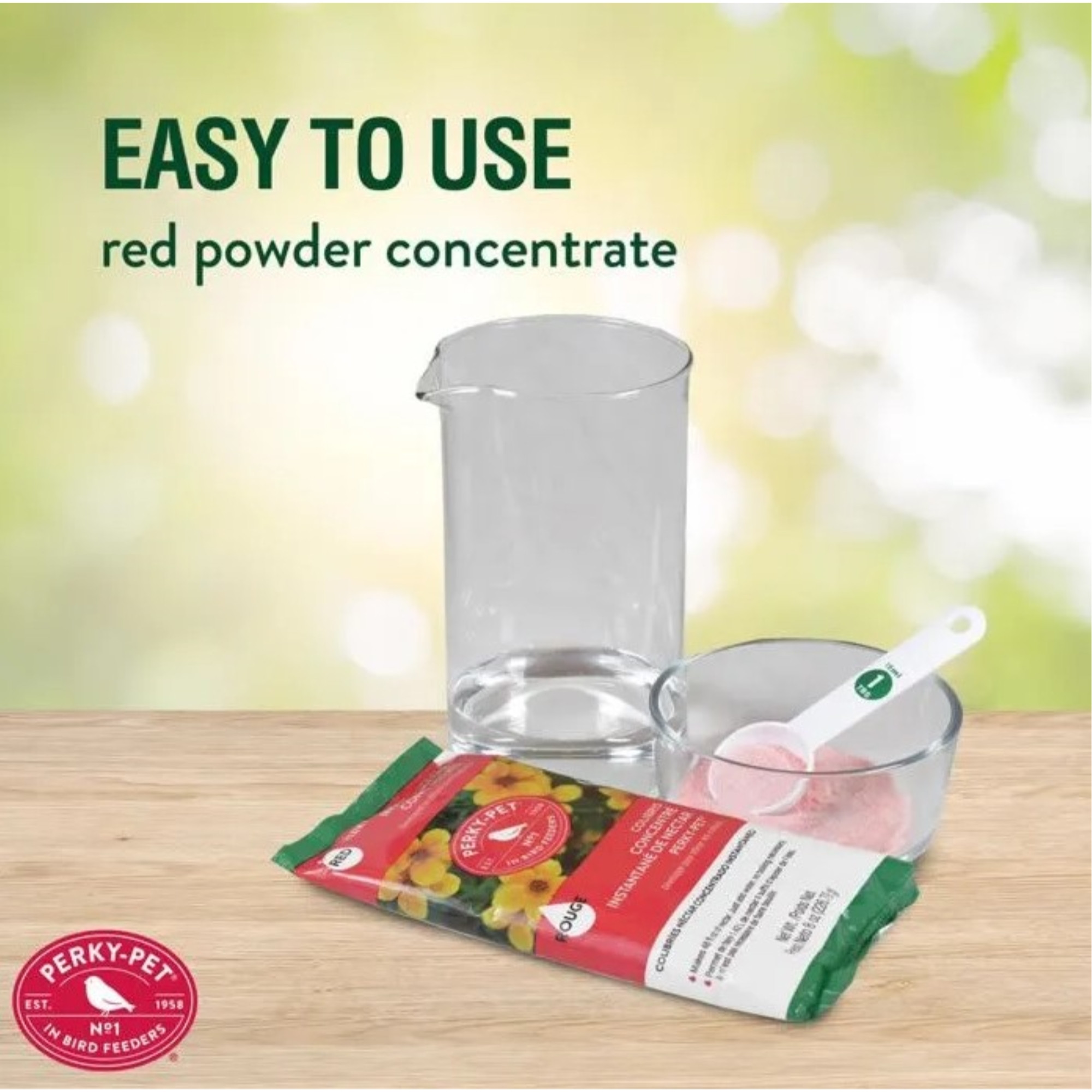 Perky-Pet Red Powder Hummingbird Instant Nectar Concentrate, 8oz (Makes 48oz)