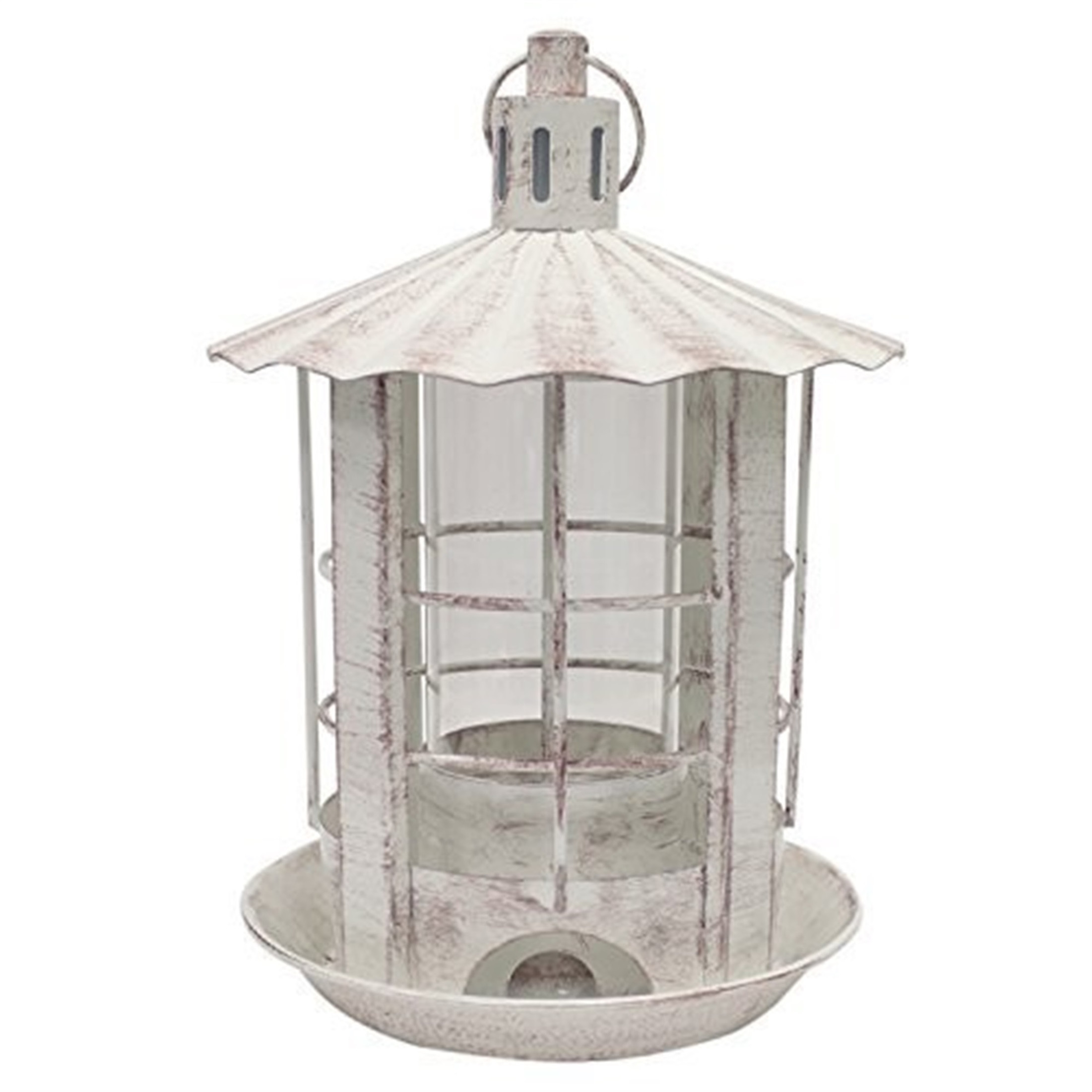 Heath Outdoor Products Parkview Lantern Bird Feeder, White