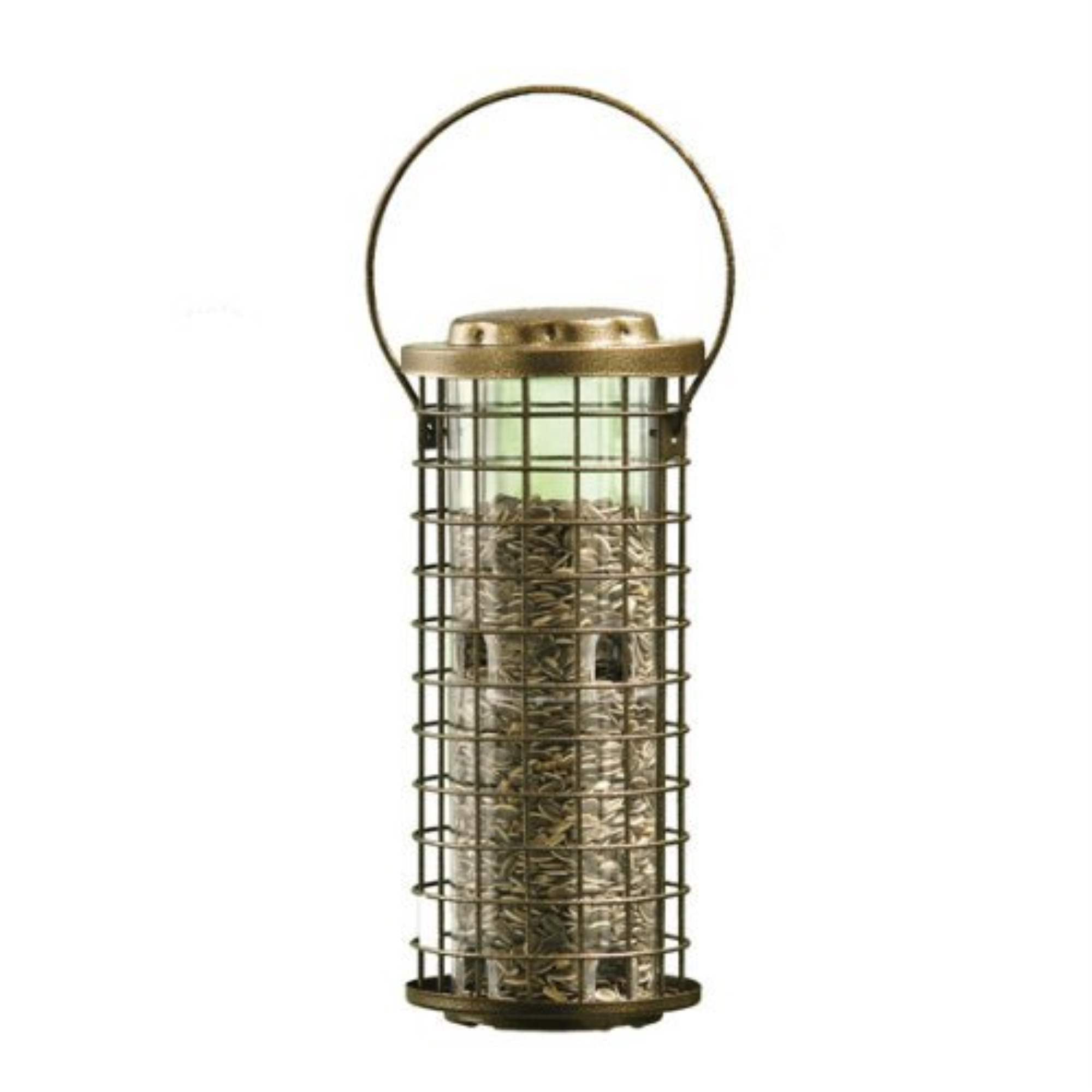 Perky‑Pet Squirrel Stumper Wide Tube Bird Feeder — Squirrel‑Resistant Cage, 3 lb Capacity