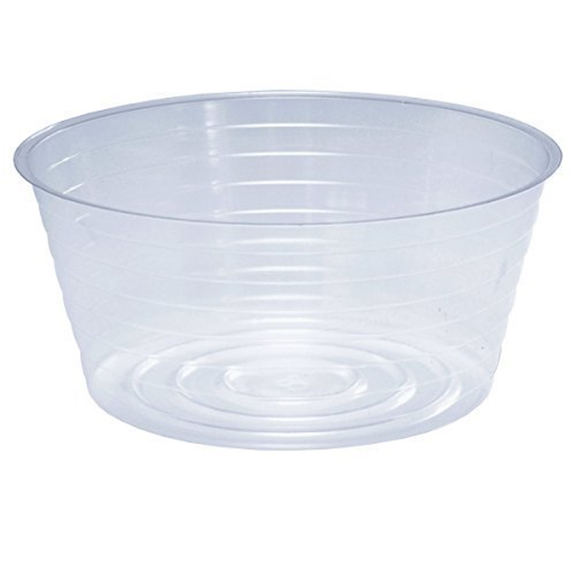 Curtis Wagner Clear Vinyl Deep Basket Liner – Heavy-Duty Plant Saucer, 8" (1 Pack)