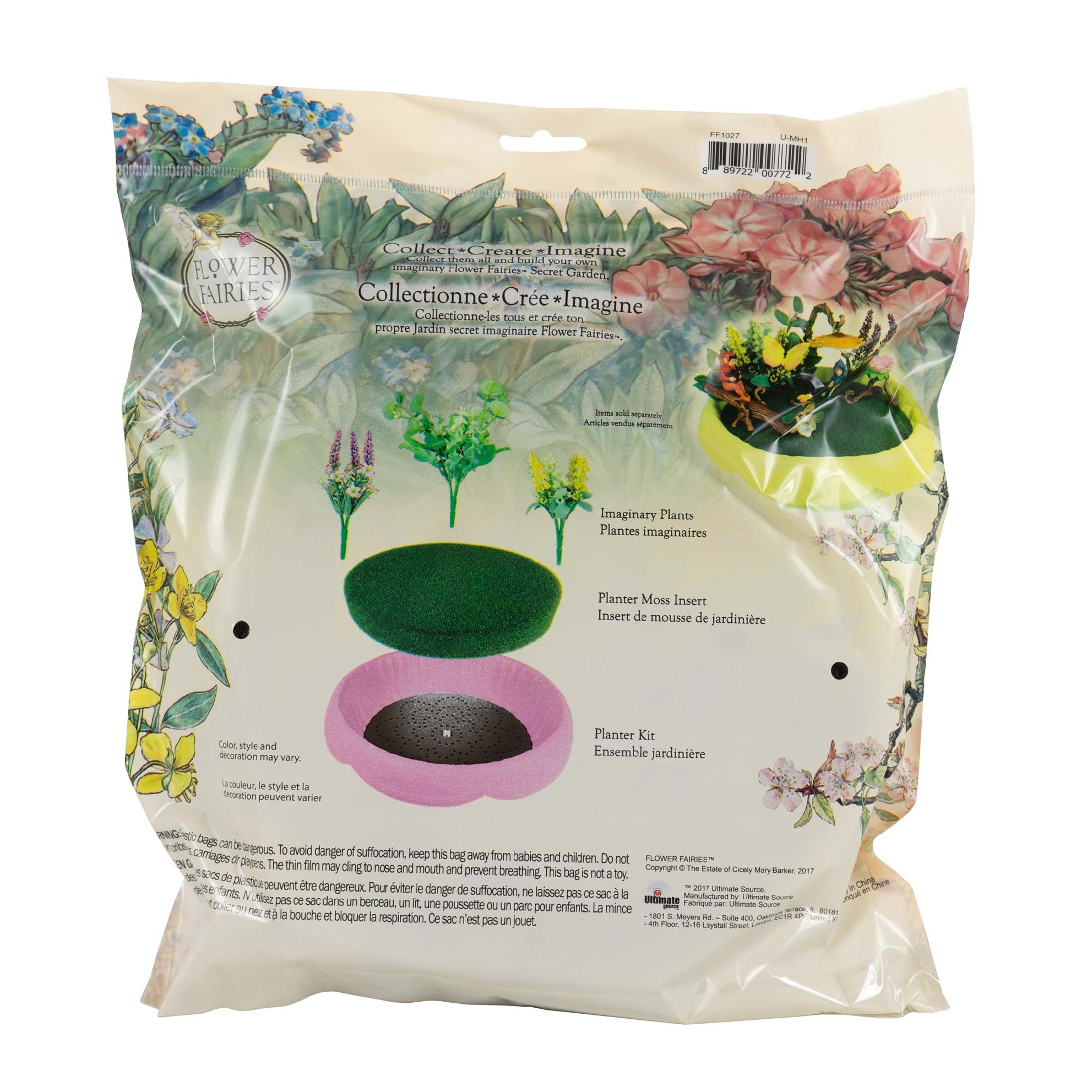 Flower Fairies Secret Garden Moss Planter Insert, Green, 9.5" Flower Fairies Secret Garden Moss Planter Insert, Green, 9.5"