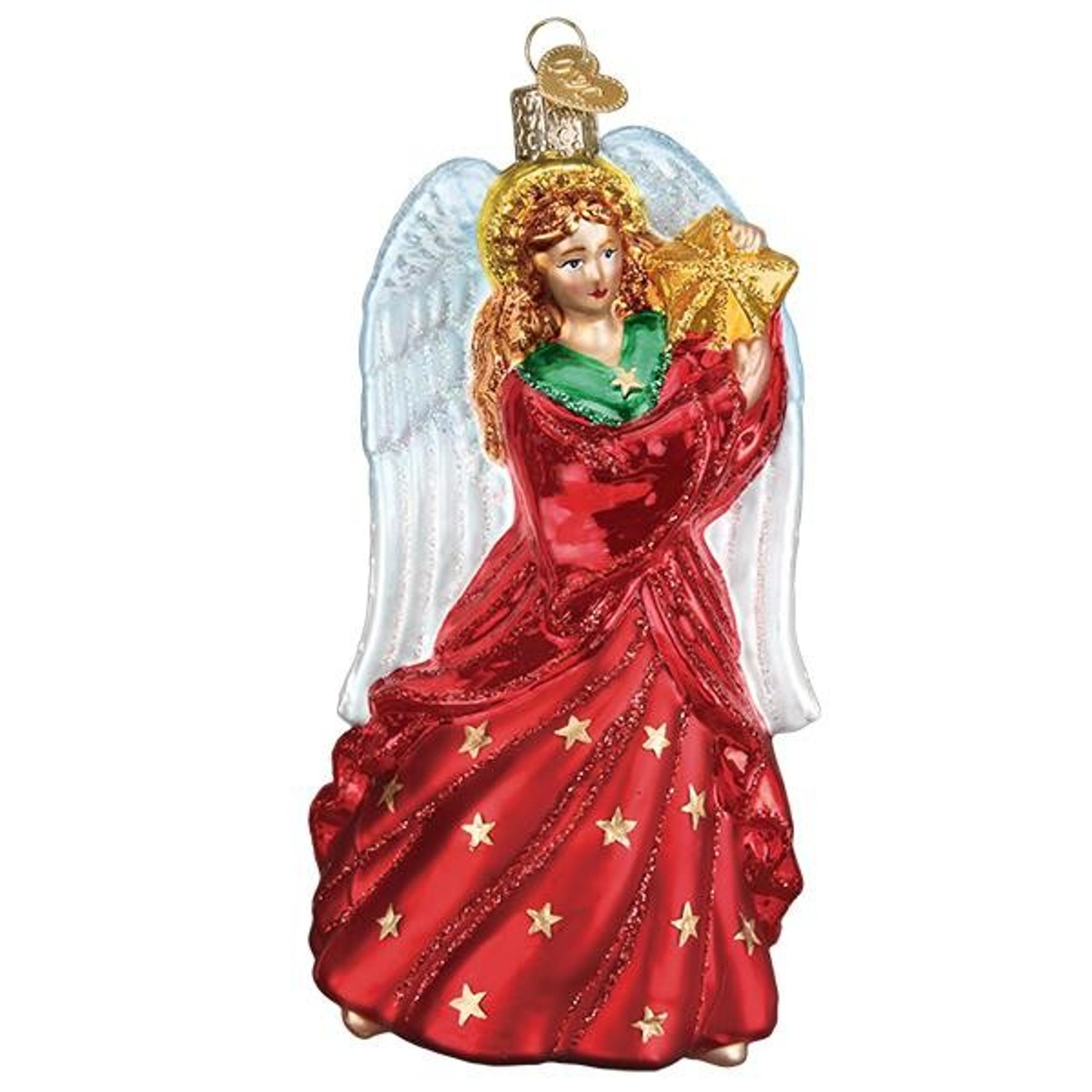 Old World Christmas Glass Blown Ornament, Radiant Angel (With OWC Gift Box)
