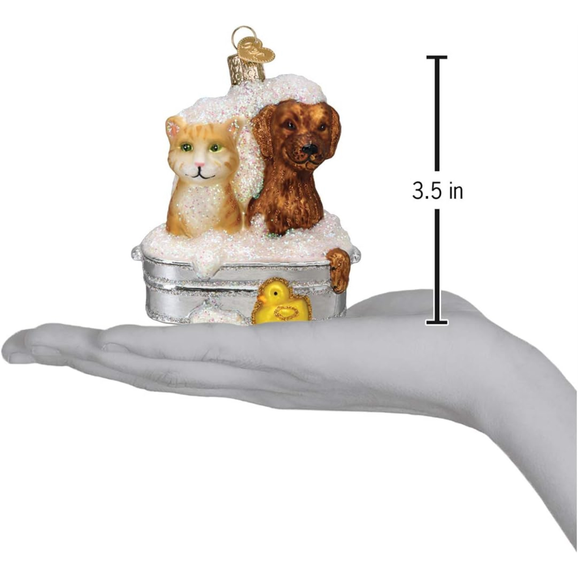 Old World Christmas Glass Blown Ornament for Christmas Tree, Bubble Bath Buddies