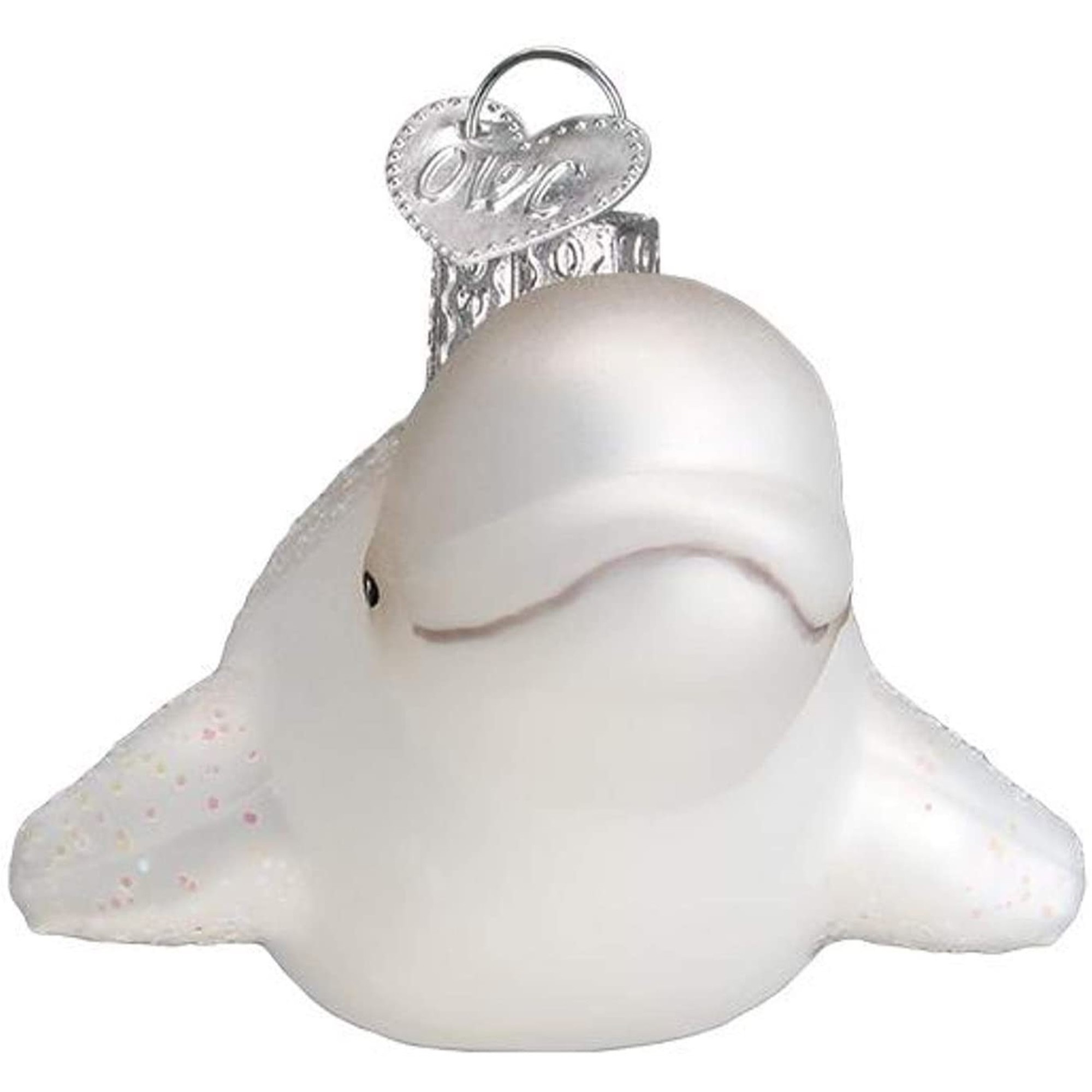 Old World Christmas Glass Blown Ornament for Christmas Tree, Beluga Whale