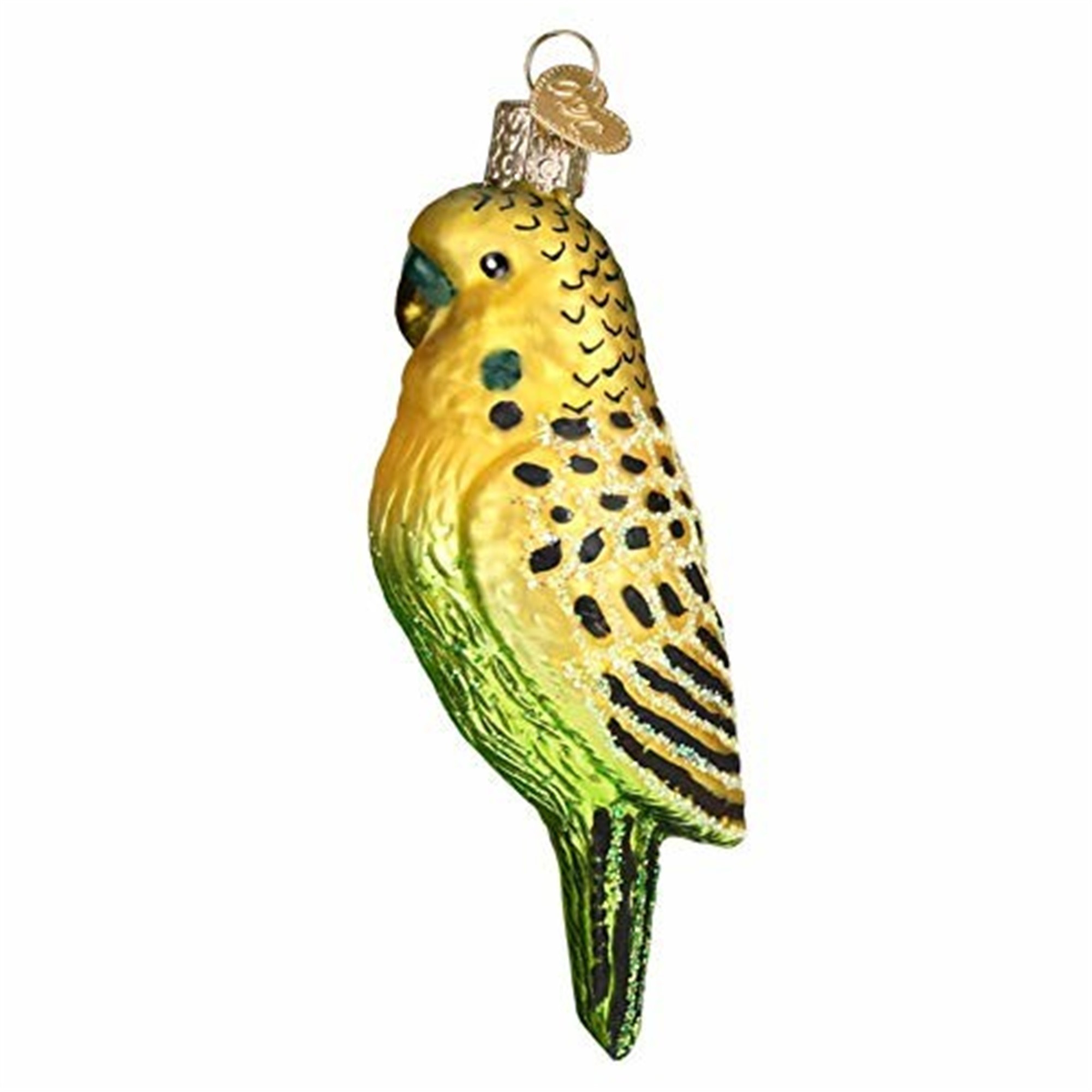Old World Christmas Parakeet Miniature Glass Ornament Bird