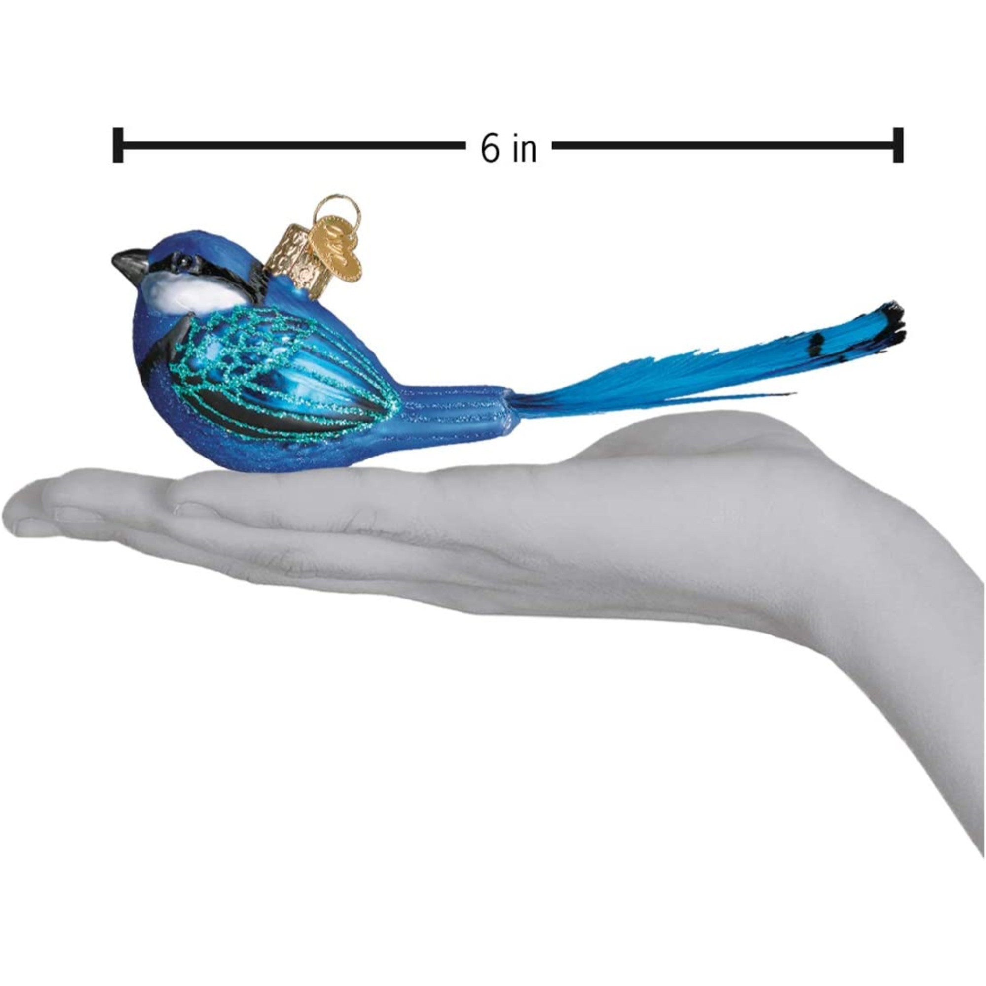 Old World Christmas Blown Glass Ornament for Christmas Tree, Fairy Wren