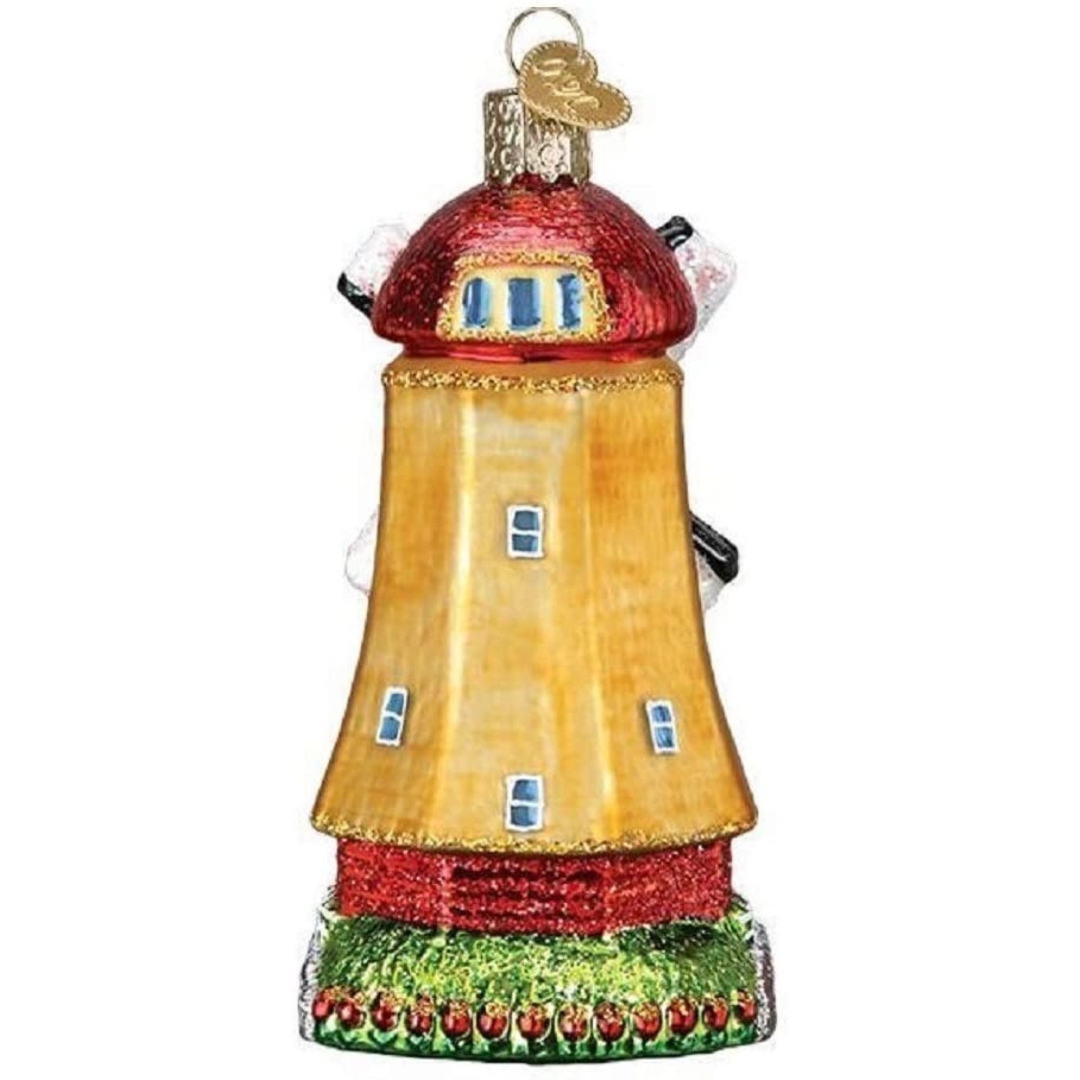 Old World Christmas Blown Glass Ornament for Christmas Tree, Windmill