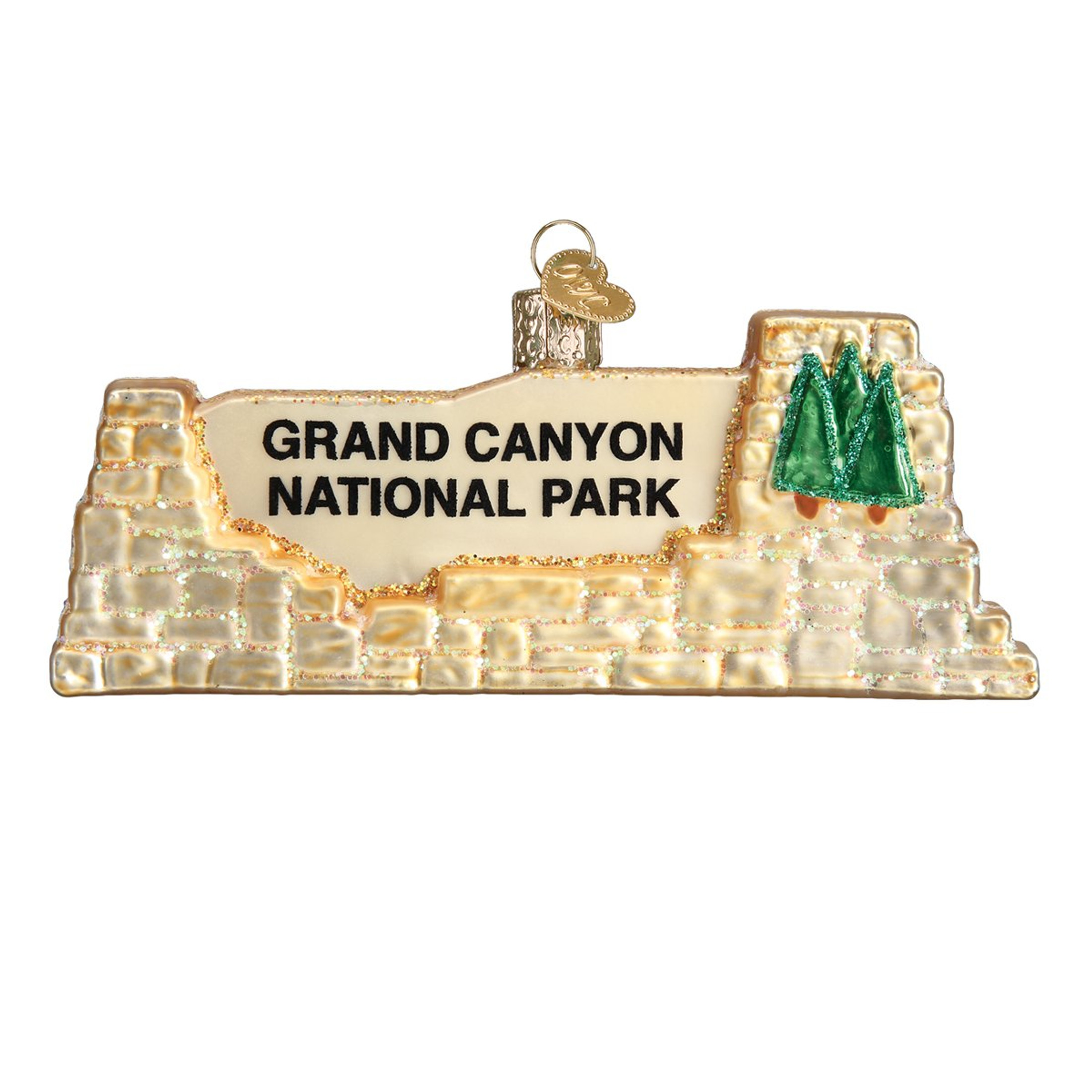 Old World Christmas Glass Blown Ornament, Grand Canyon National Park (With OWC Gift Box)