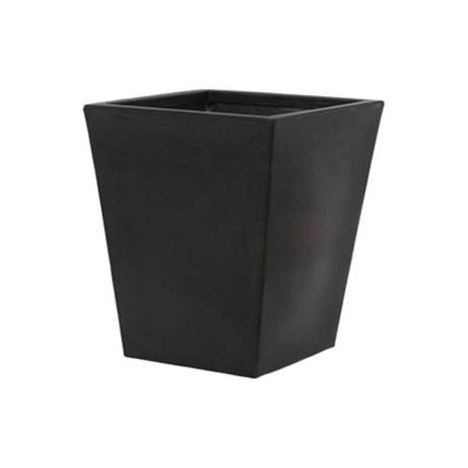 Tusco Products Indoor Outdoor Cosmopolitan Planter, Square, Black, 22in