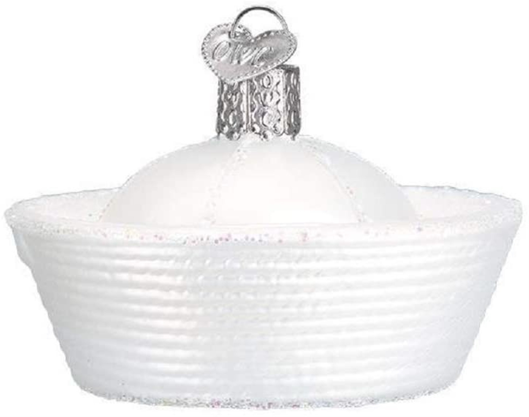 Old World Christmas Glass Blown Ornament for Christmas Tree, Navy Cap