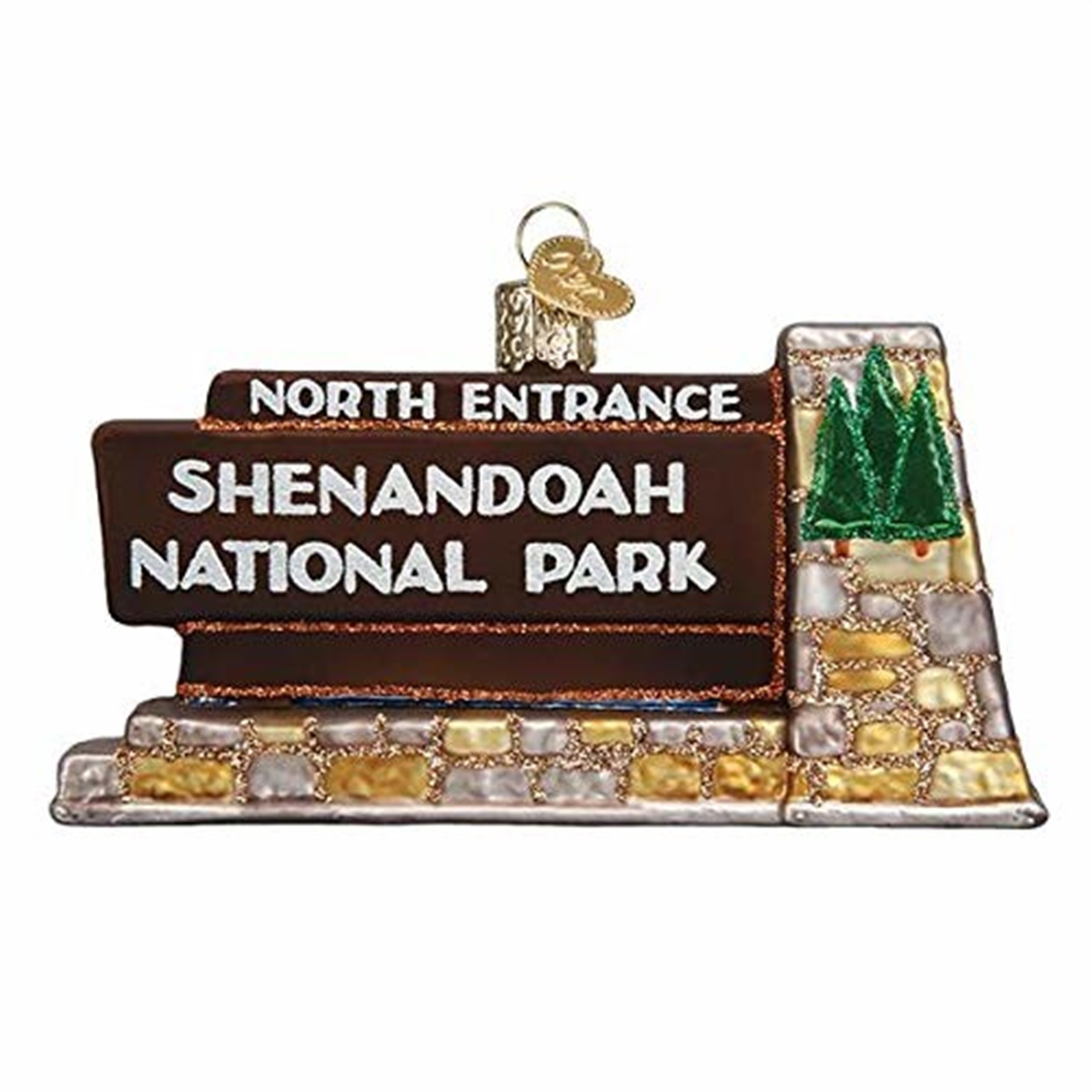 Old World Christmas Blown Glass Ornament for Christmas Tree, Shenandoah National Park