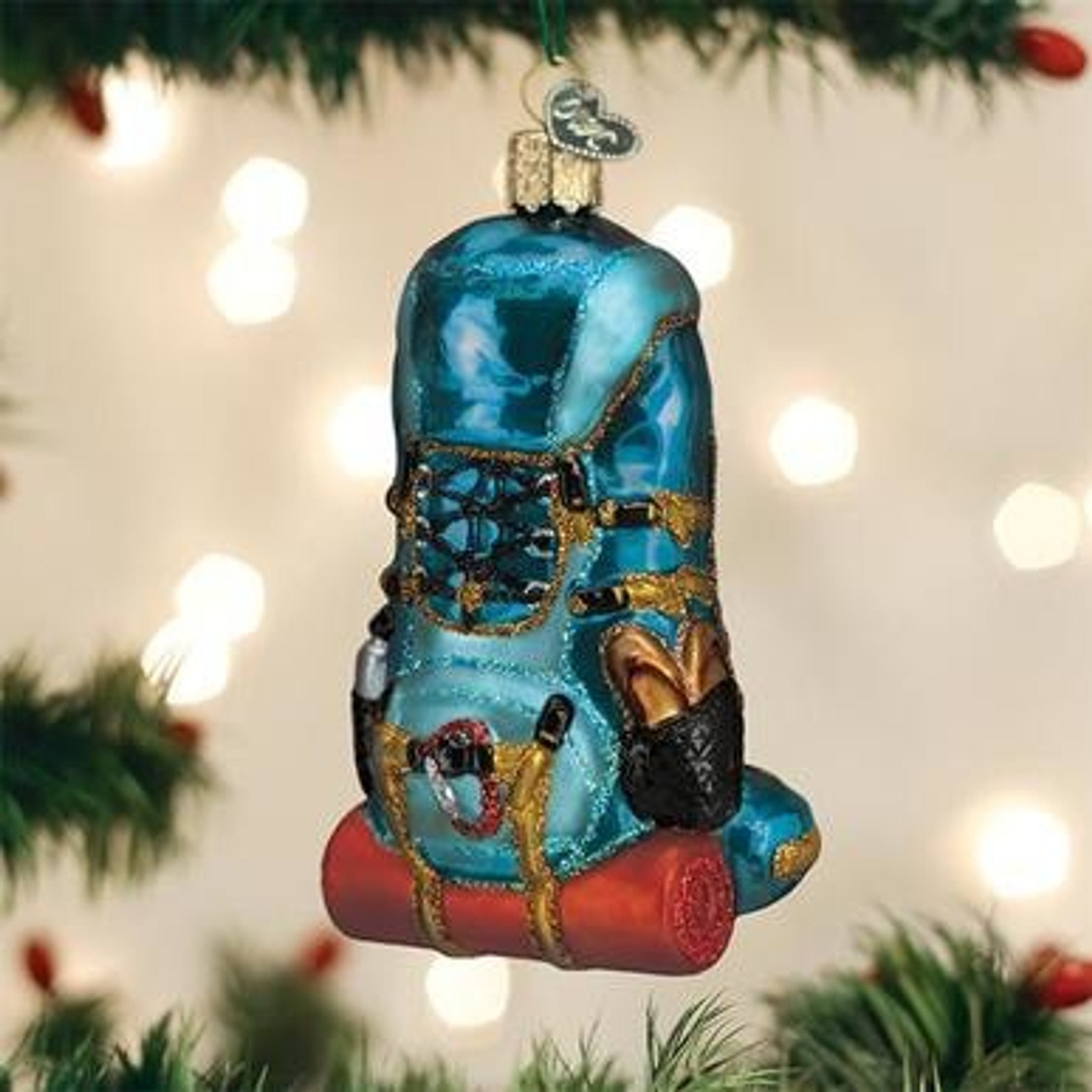 Old World Christmas Hiking Backpack Ornament For Christmas Tree