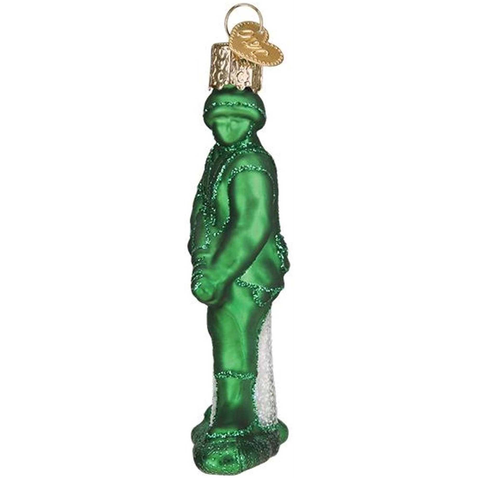 Old World Christmas Blown Glass Ornament for Christmas Tree, Army Man Toy