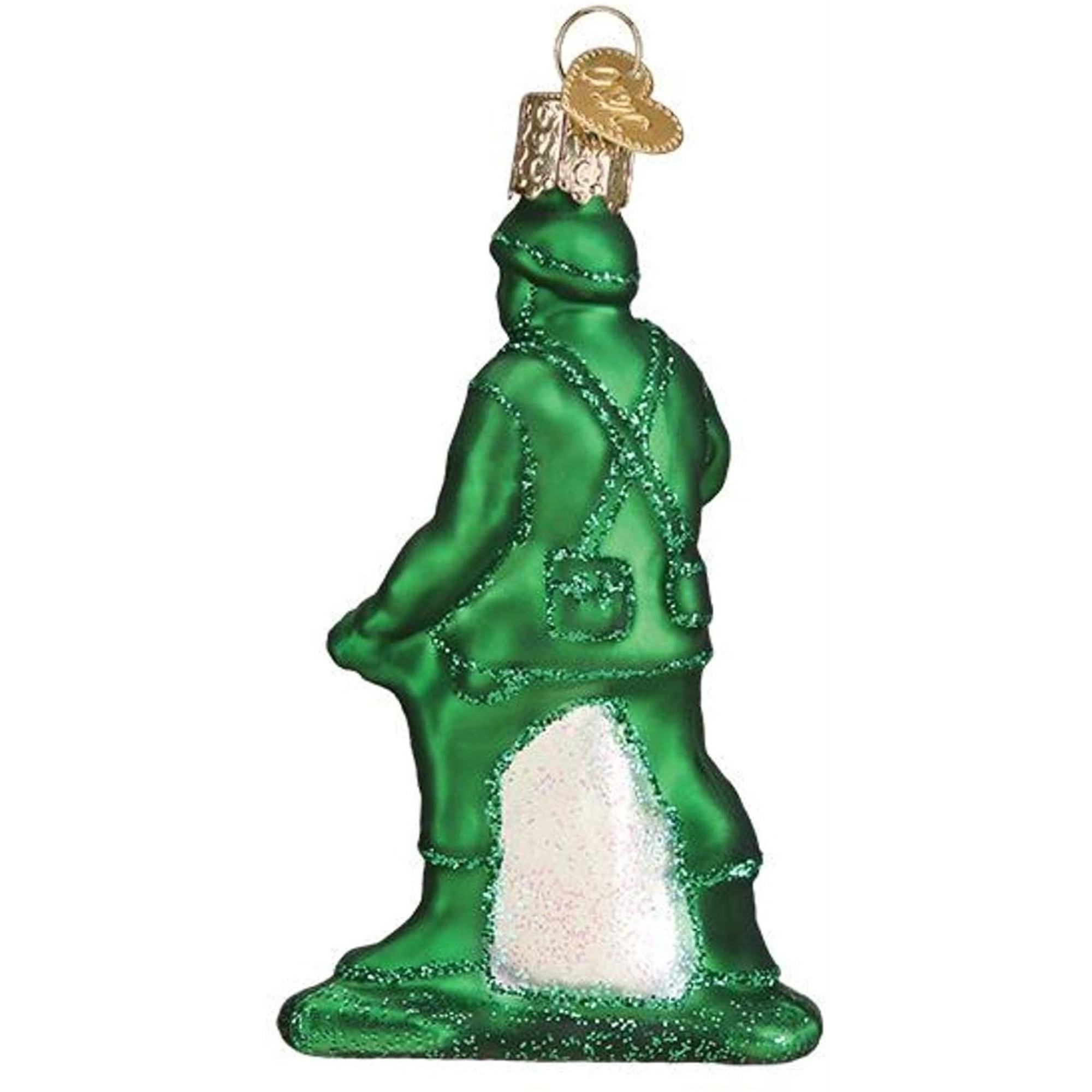 Old World Christmas Blown Glass Ornament for Christmas Tree, Army Man Toy